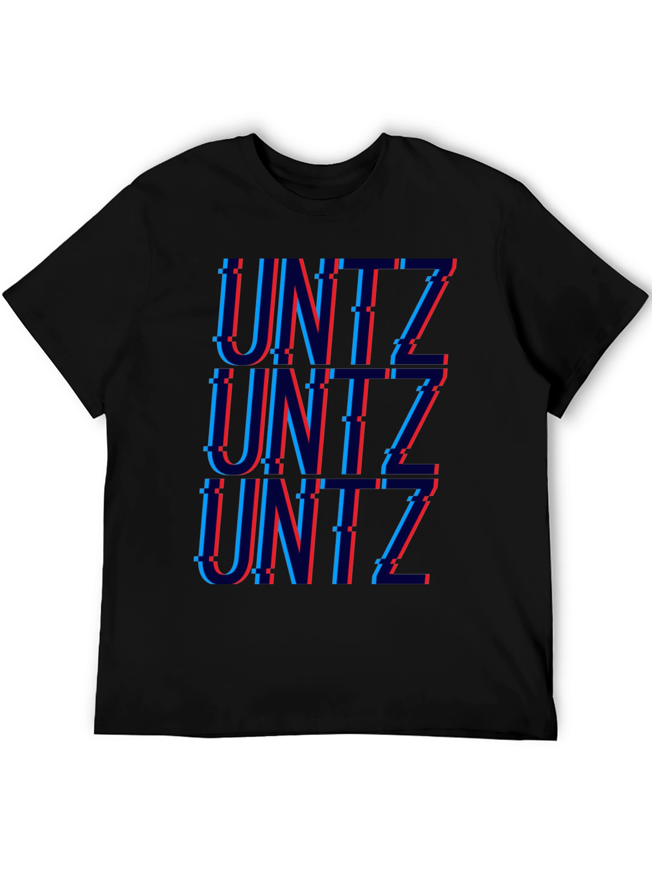 Unitz Glitch Graphic T-Shirt - Black