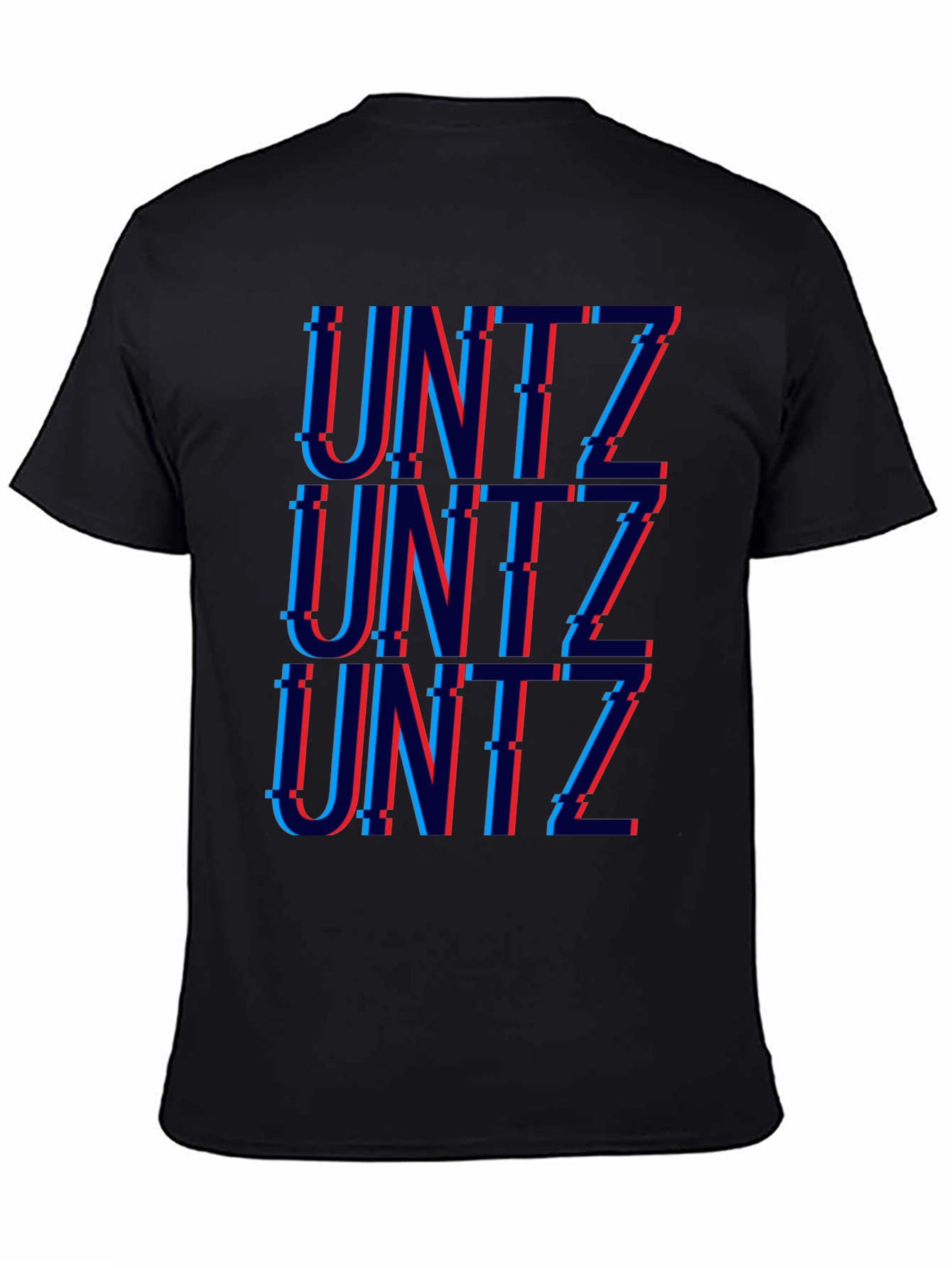Unitz Glitch Graphic T-Shirt - Black