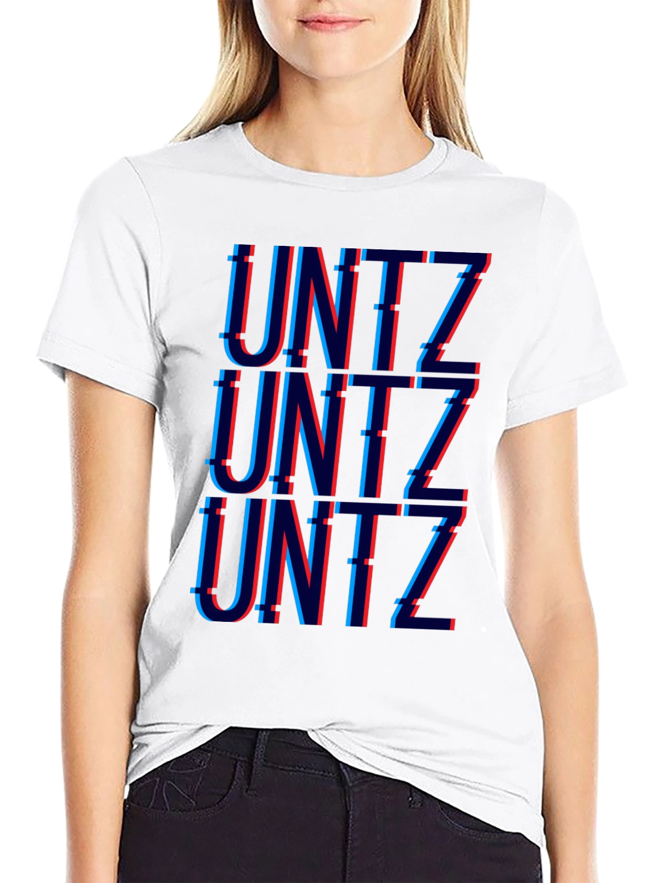 Unitz Glitch Graphic T-Shirt - Black