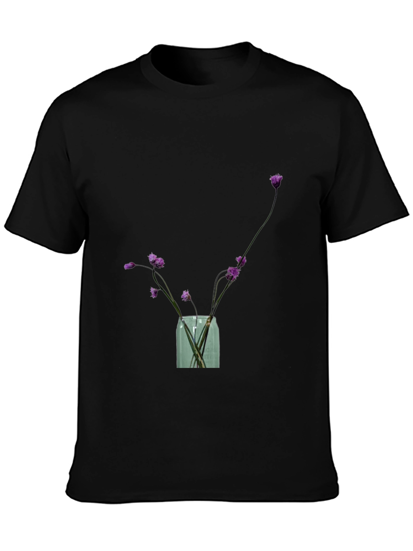 Floral Vase Graphic Tee - Stylish Casual Wear