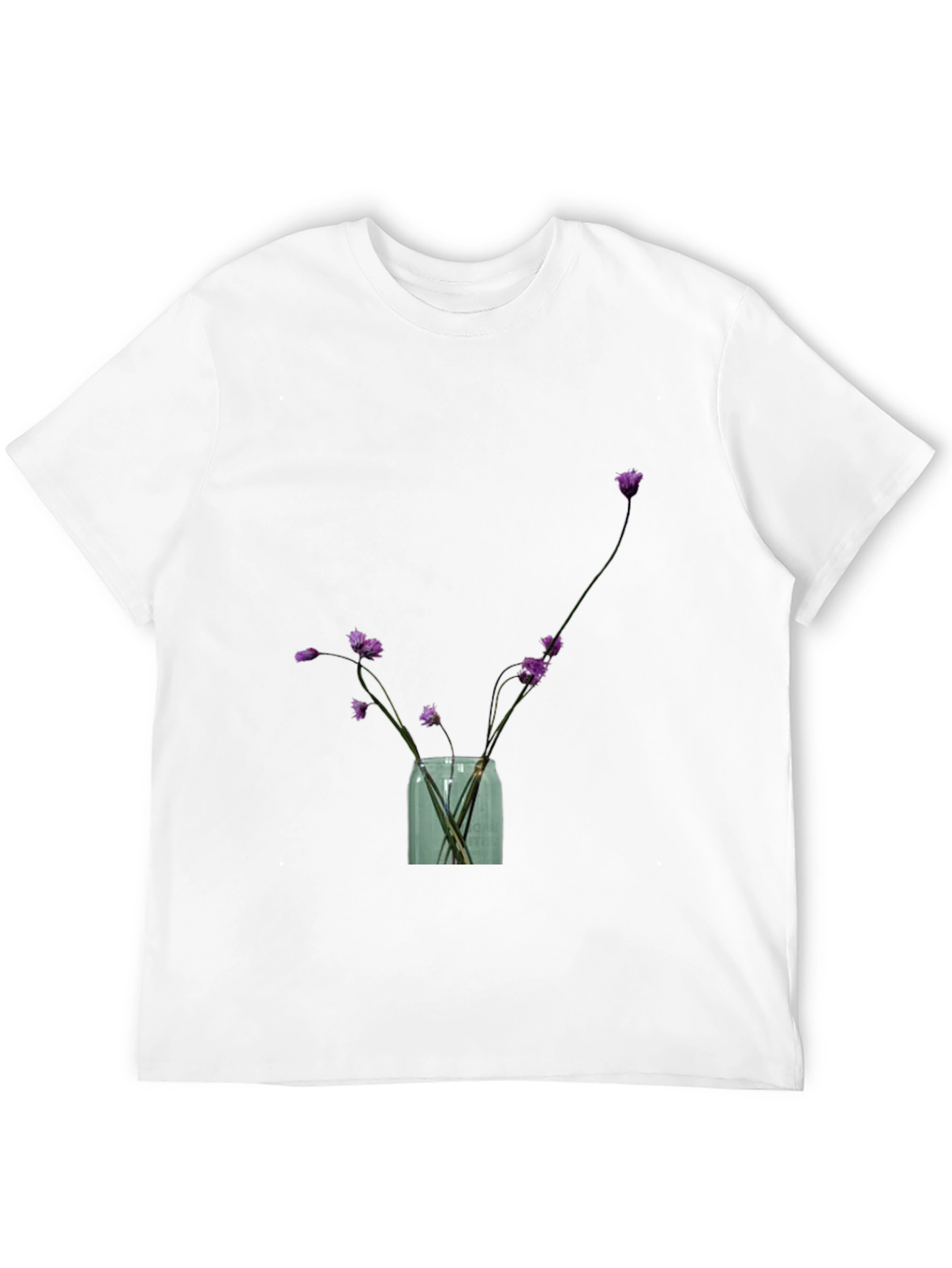 Floral Vase Graphic Tee - Stylish Casual Wear