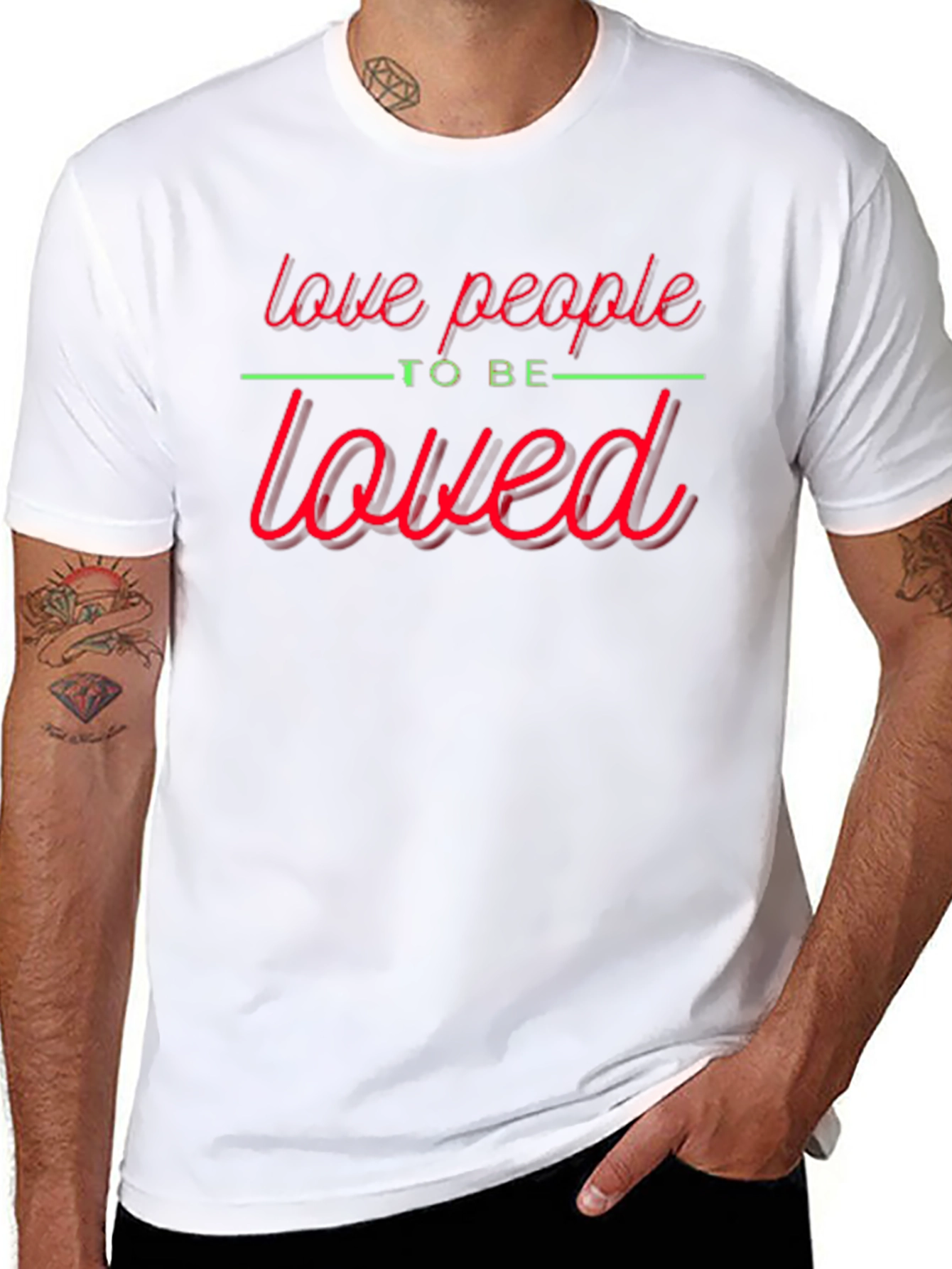 Love People T-Shirt - Motivational Graphic Tee
