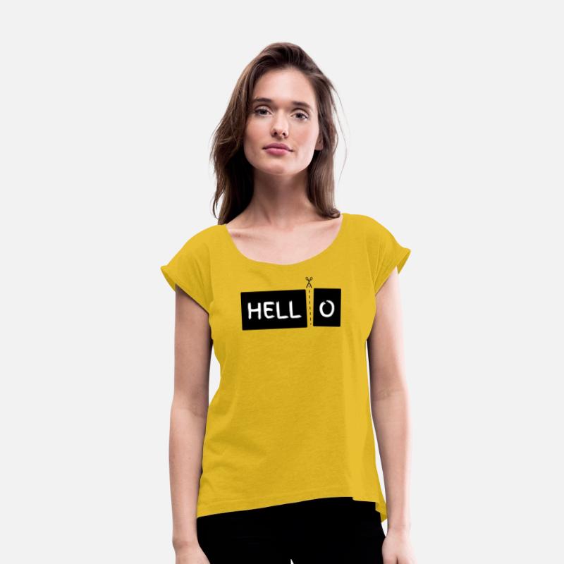 Playful Scissors and Hello Text Design