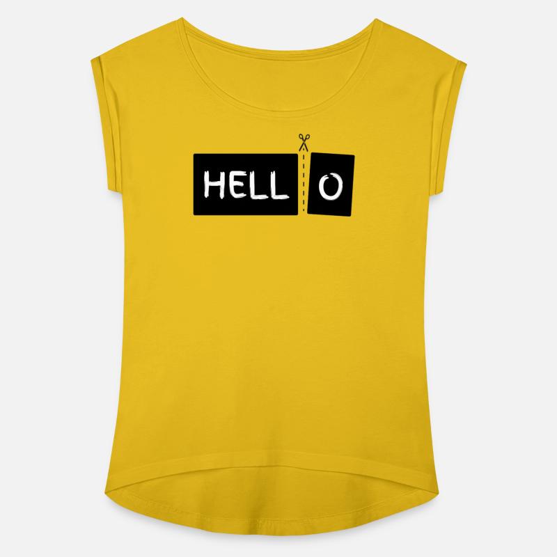 Playful Scissors and Hello Text Design