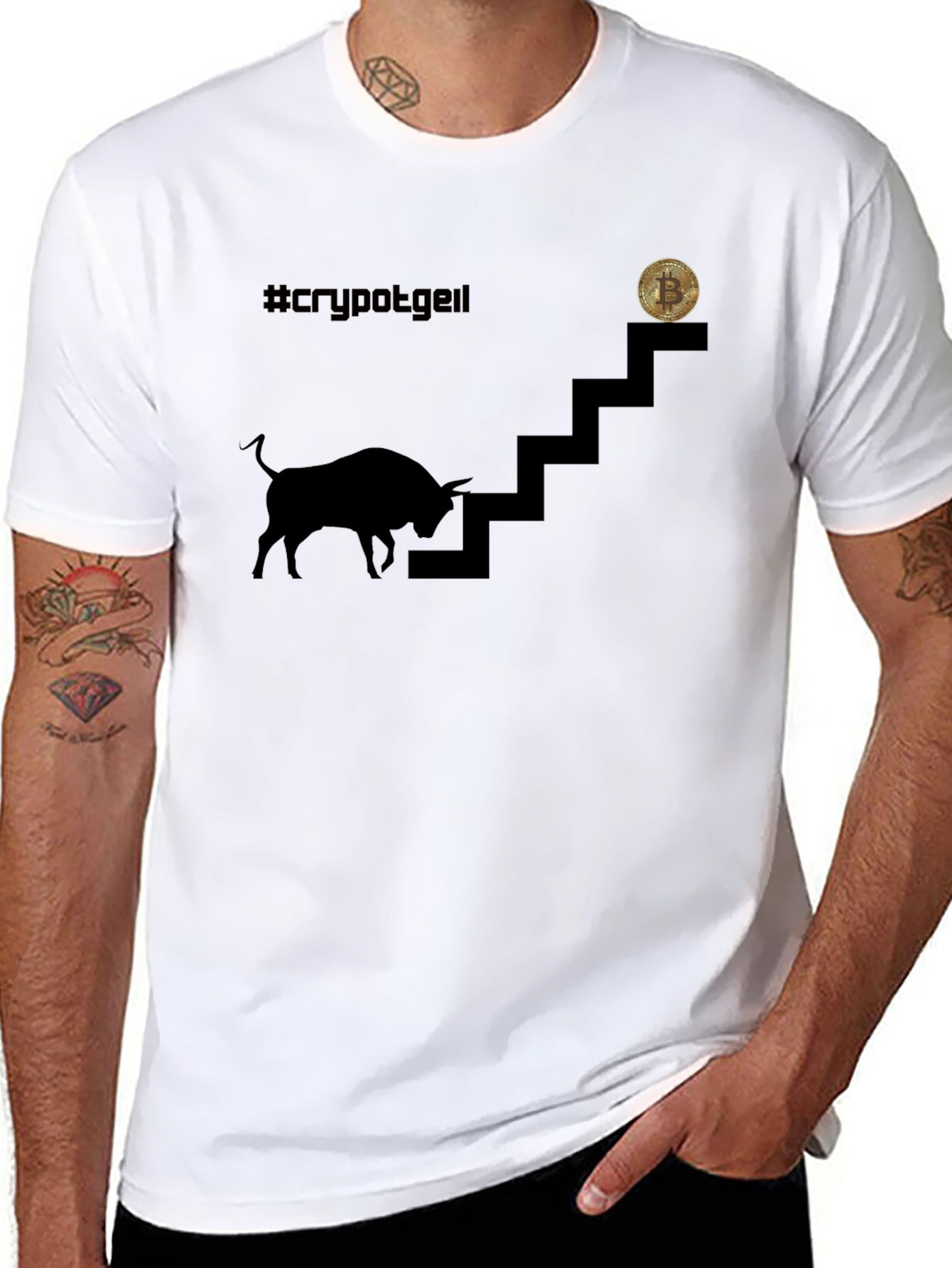 Bitcoin Bull Run Graphic Tee - Crypto Apparel