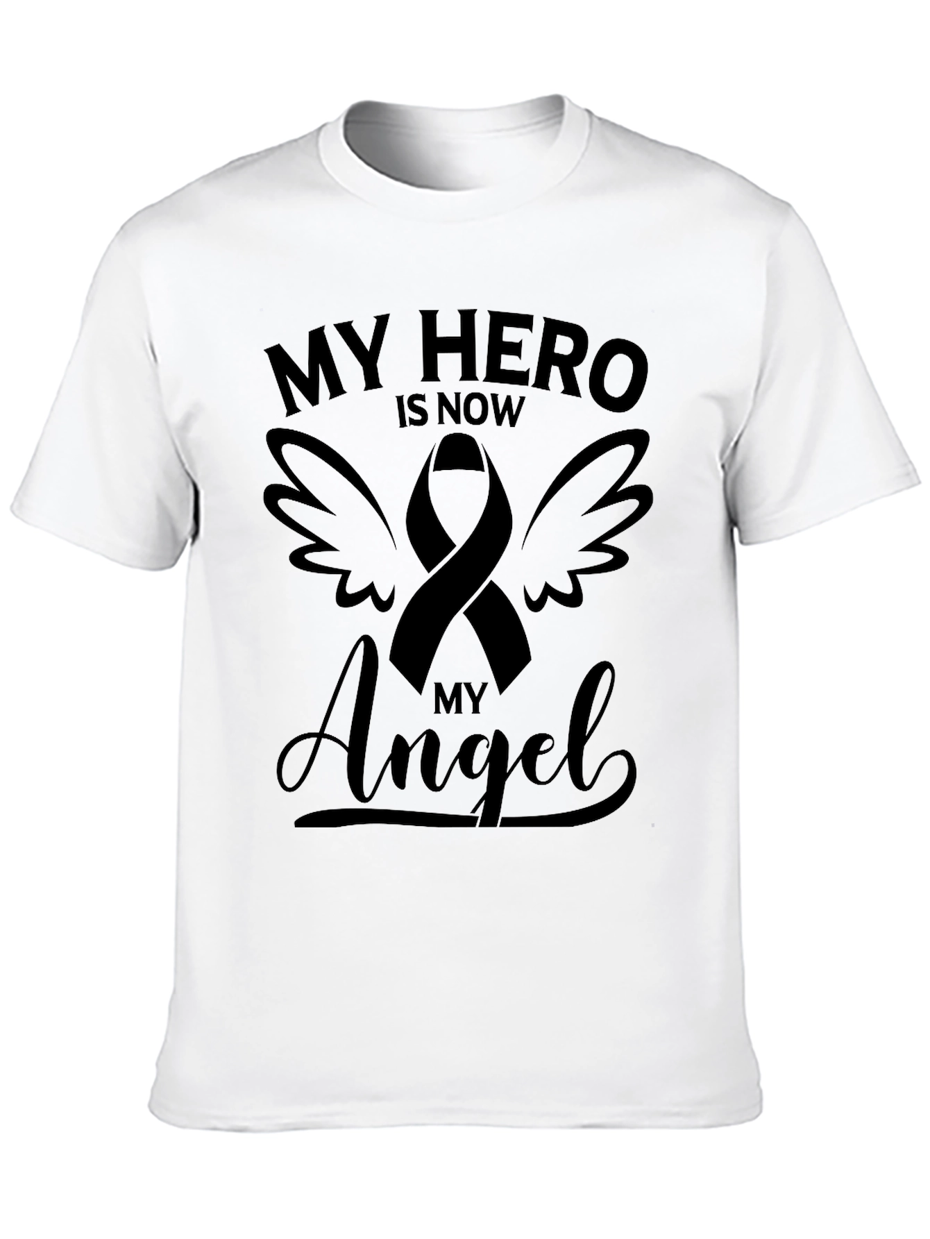 My Hero Is Now My Angel Memorial T-Shirt