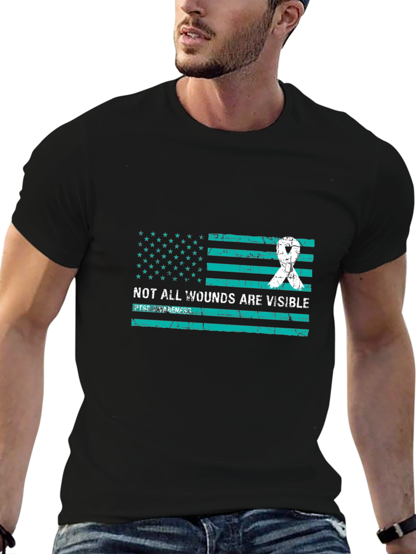 Not All Wounds Are Visible Awareness T-Shirt