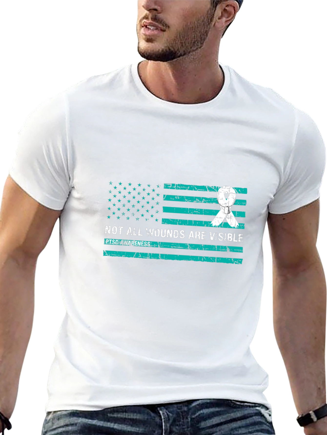Not All Wounds Are Visible Awareness T-Shirt