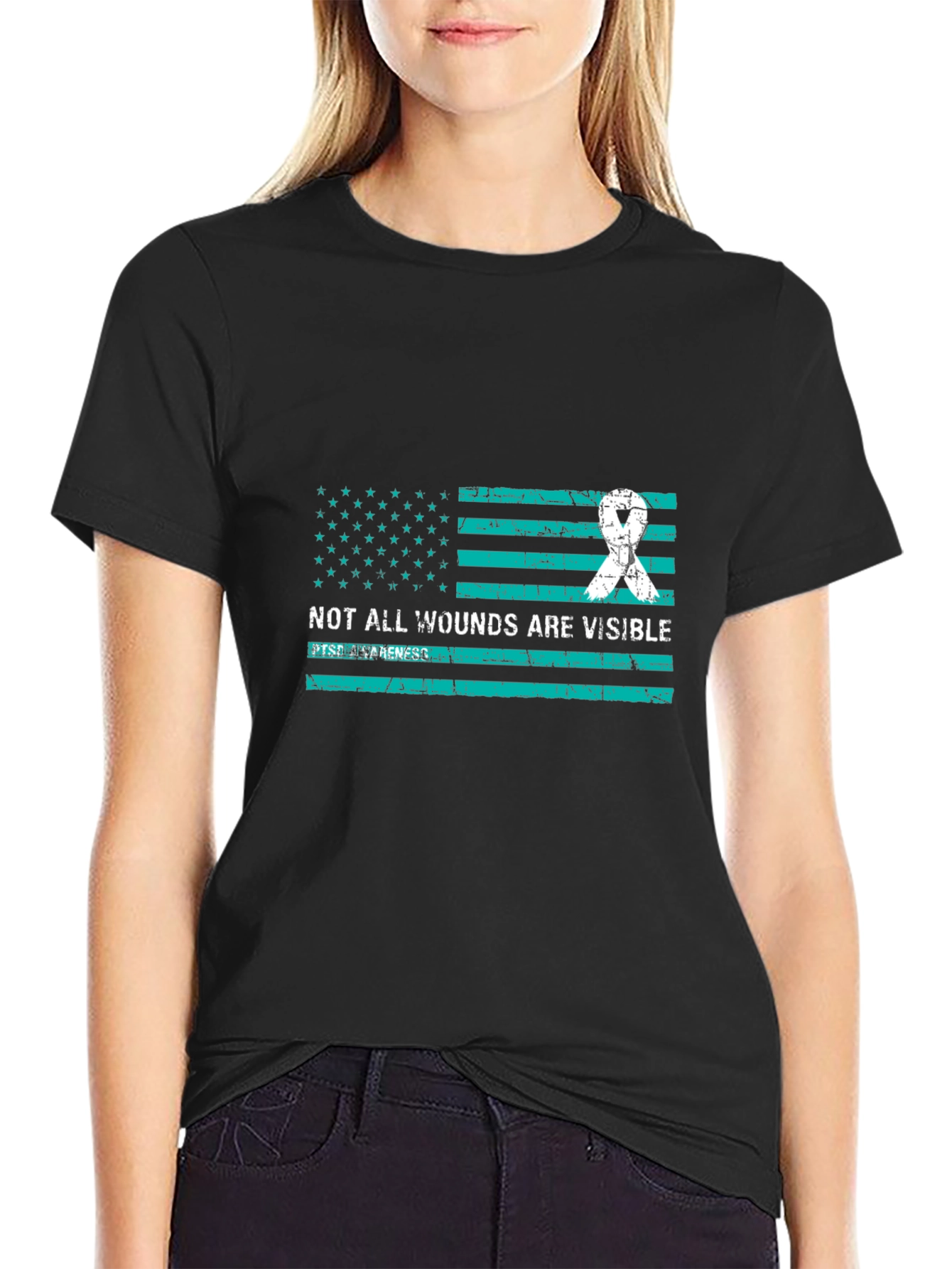 Not All Wounds Are Visible Awareness T-Shirt