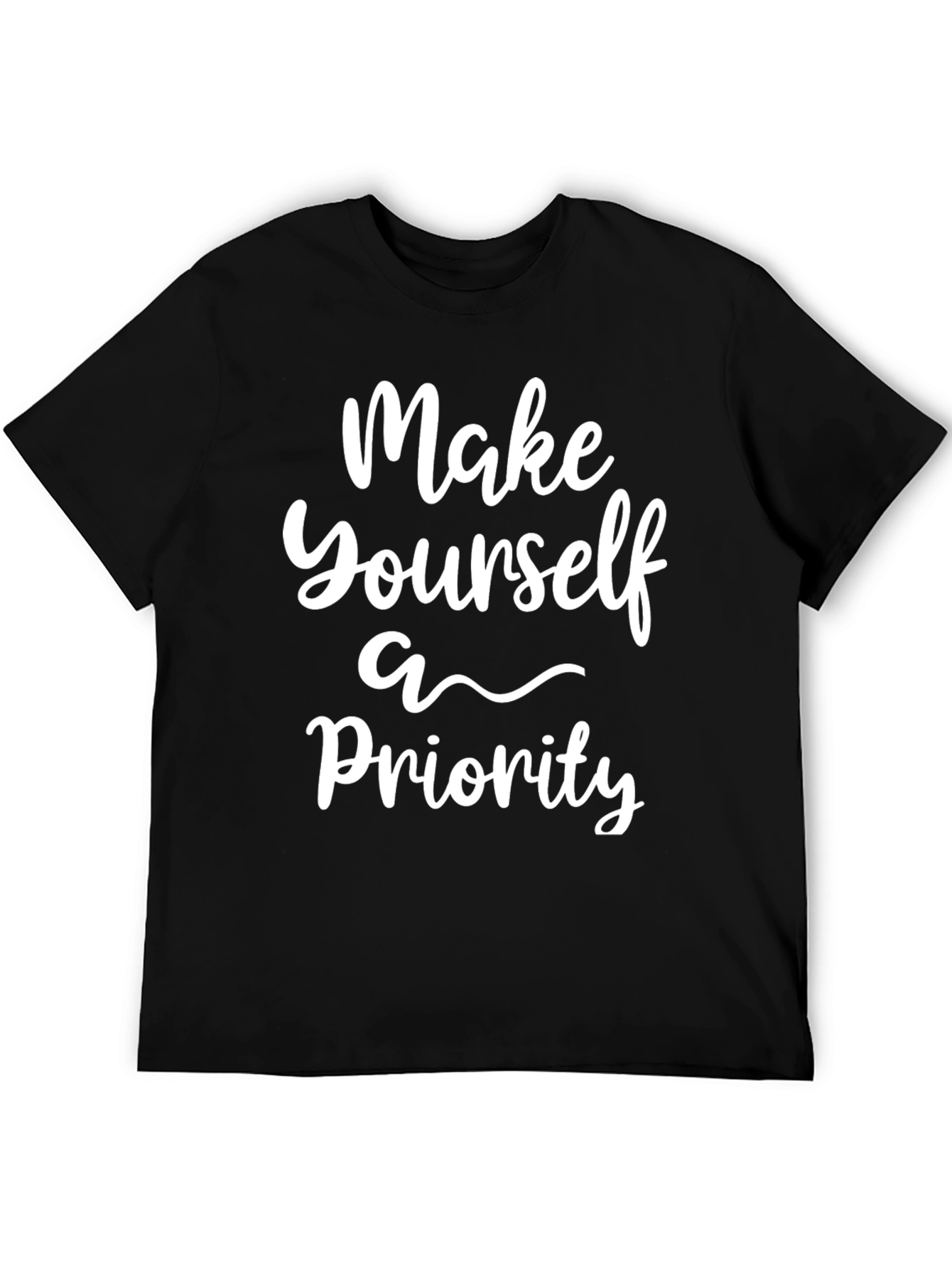 Make Yourself A Priority Graphic Tee - Black