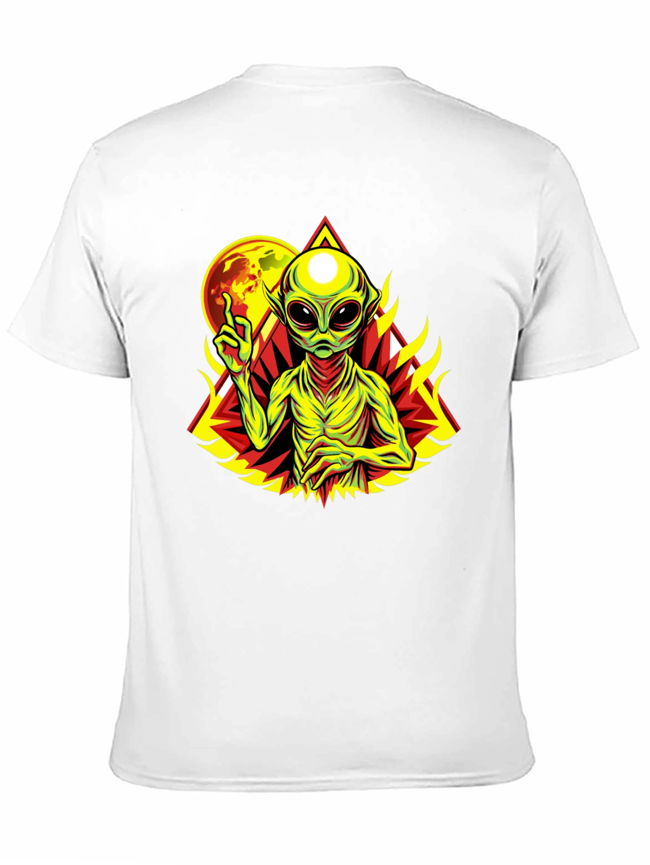 Alien Graphic Print Black T-Shirt