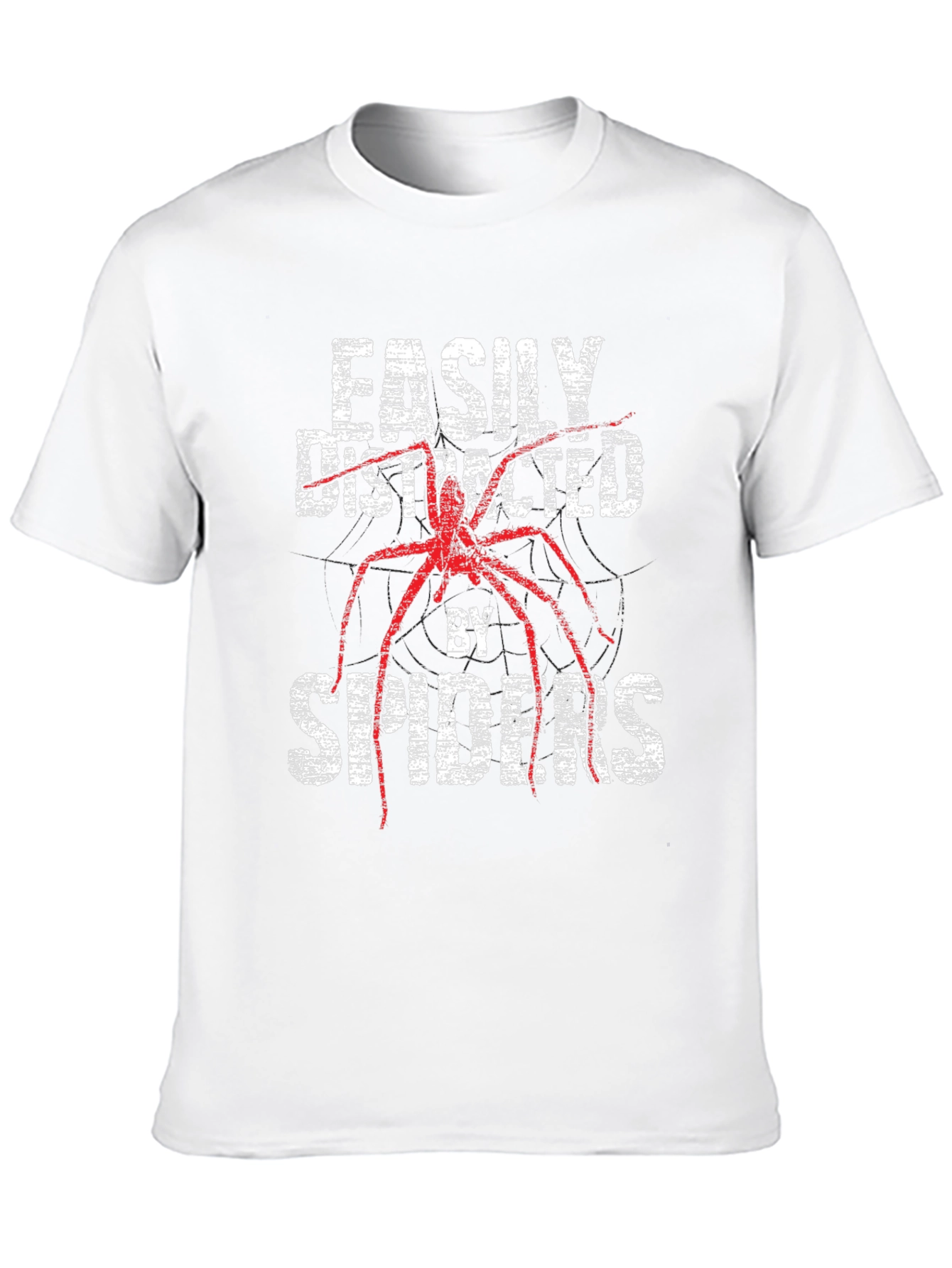 Easily Distracted By Spiders Funny T-Shirt