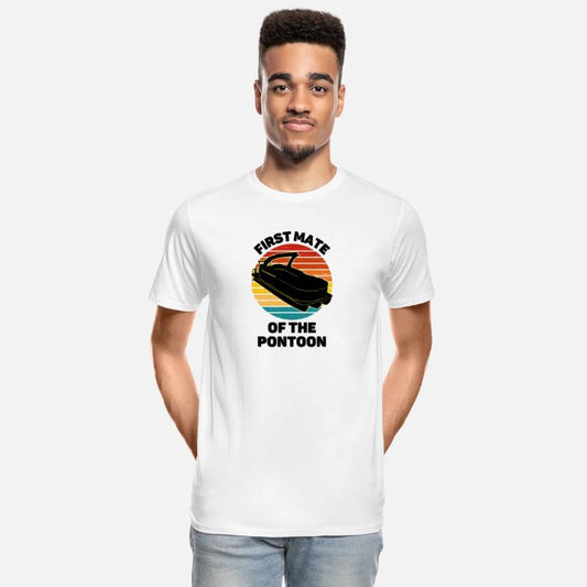 Pontoon Boat Captain - First Mate Funny Vintage