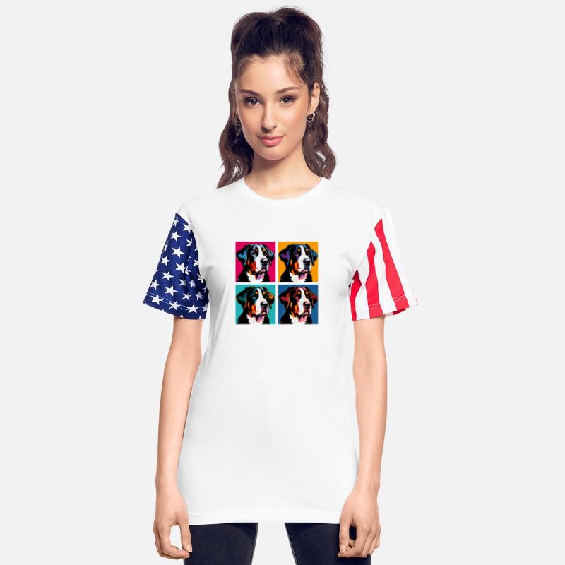 Pop Greater Swiss Mountain Dog Dog Portrait