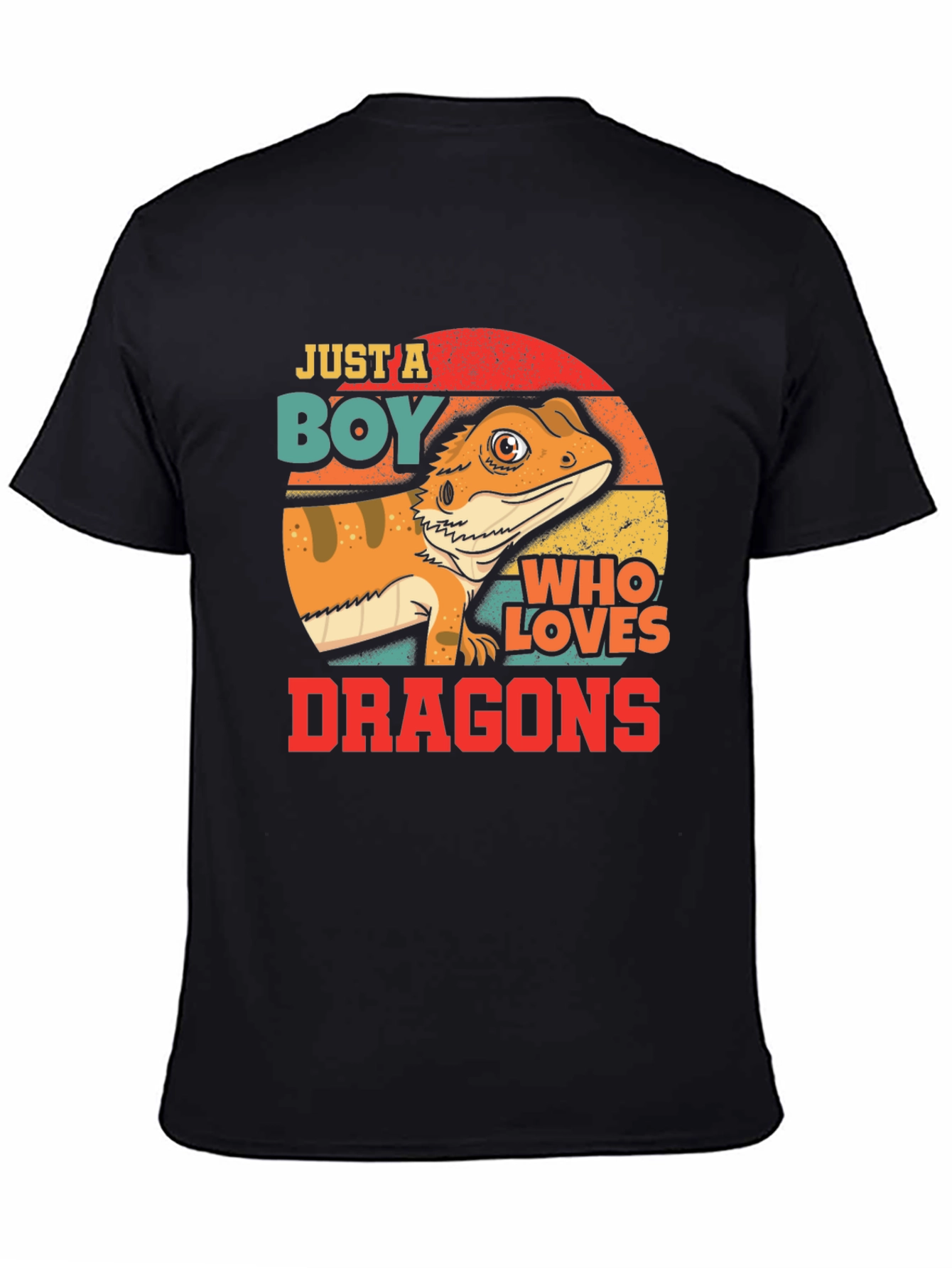 Boy Who Loves Dragons T-Shirt - Bearded Dragon Design