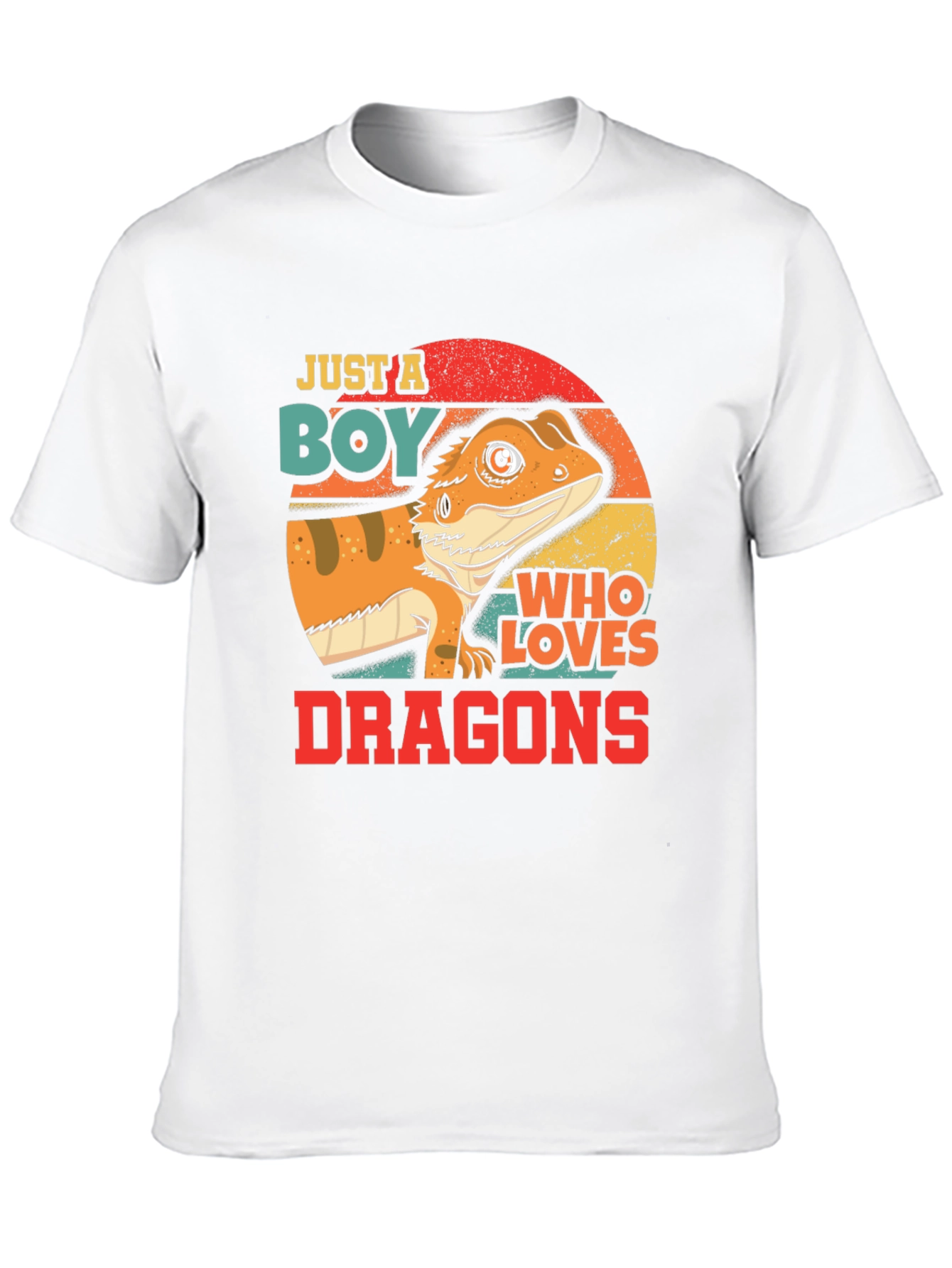 Boy Who Loves Dragons T-Shirt - Bearded Dragon Design