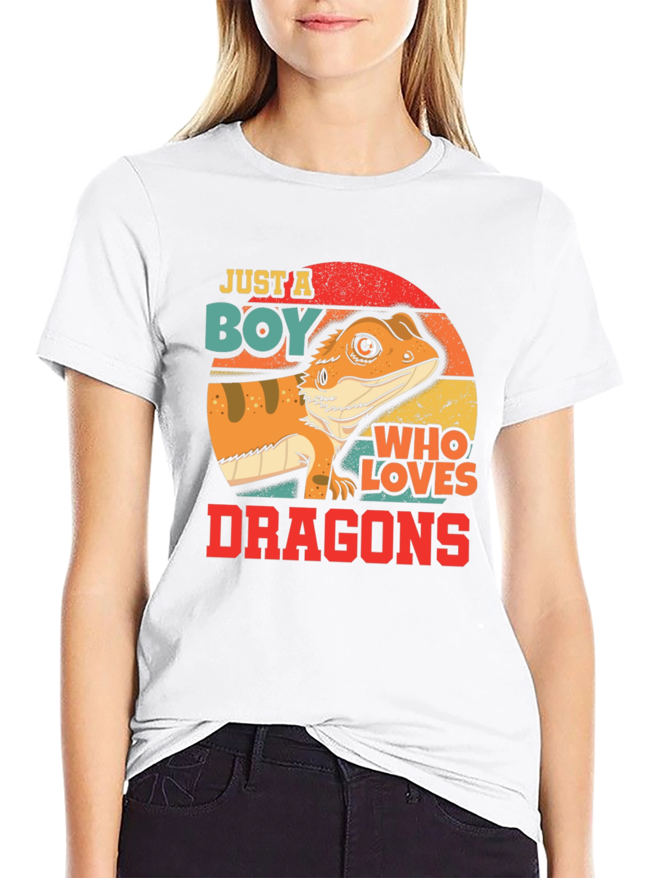 Boy Who Loves Dragons T-Shirt - Bearded Dragon Design