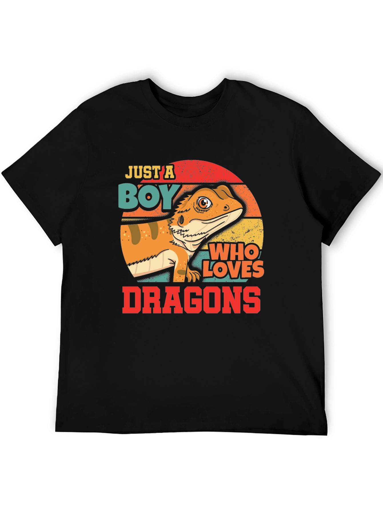 Boy Who Loves Dragons T-Shirt - Bearded Dragon Design