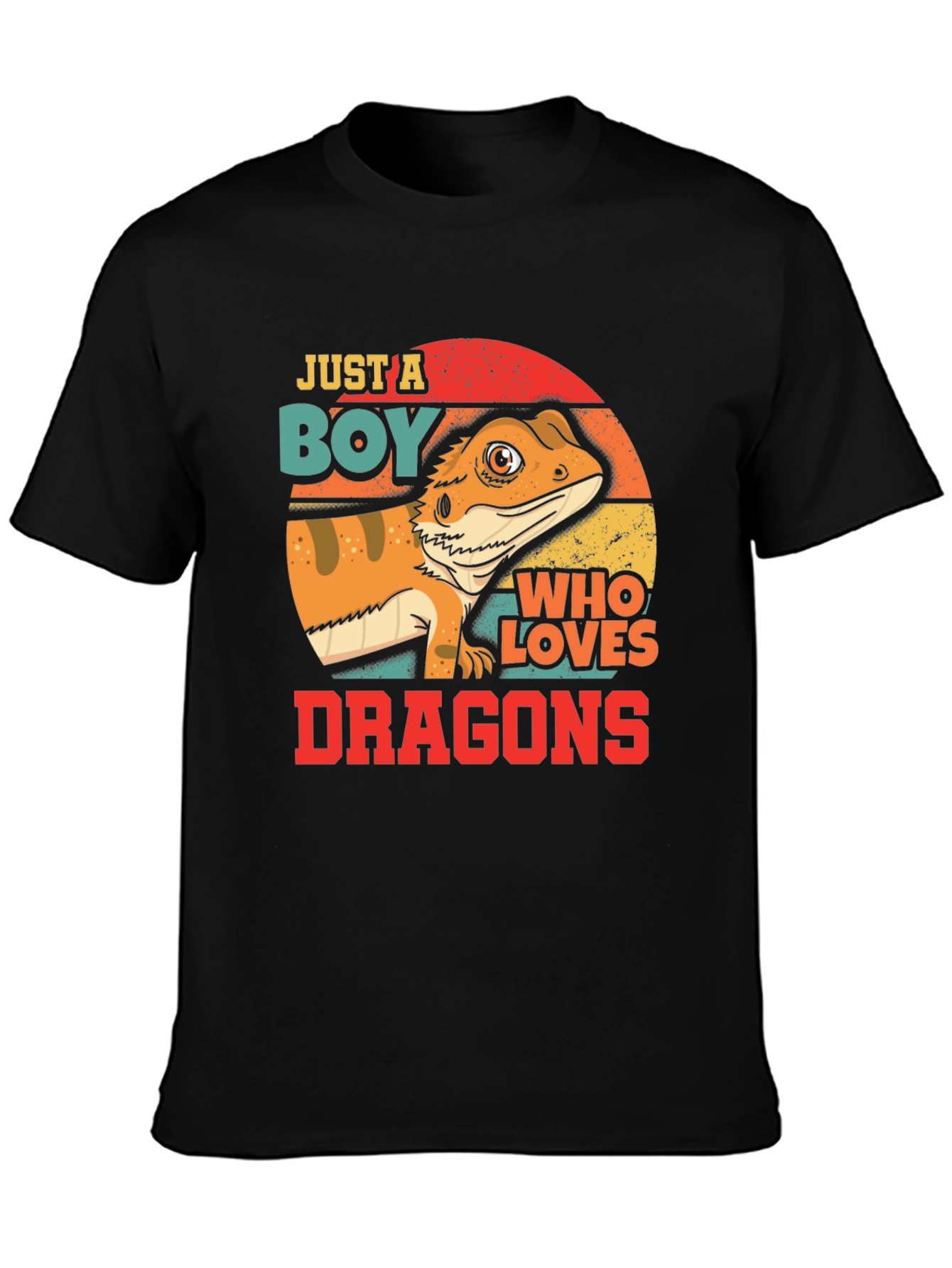 Boy Who Loves Dragons T-Shirt - Bearded Dragon Design