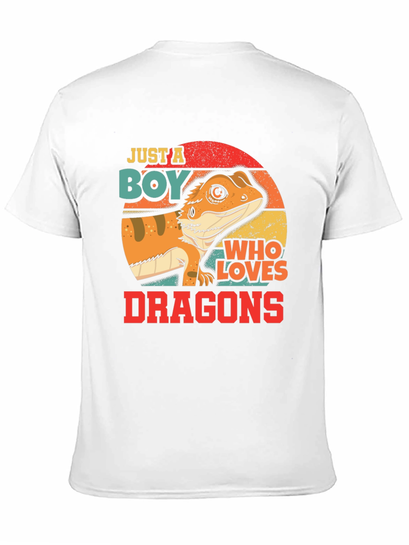 Boy Who Loves Dragons T-Shirt - Bearded Dragon Design