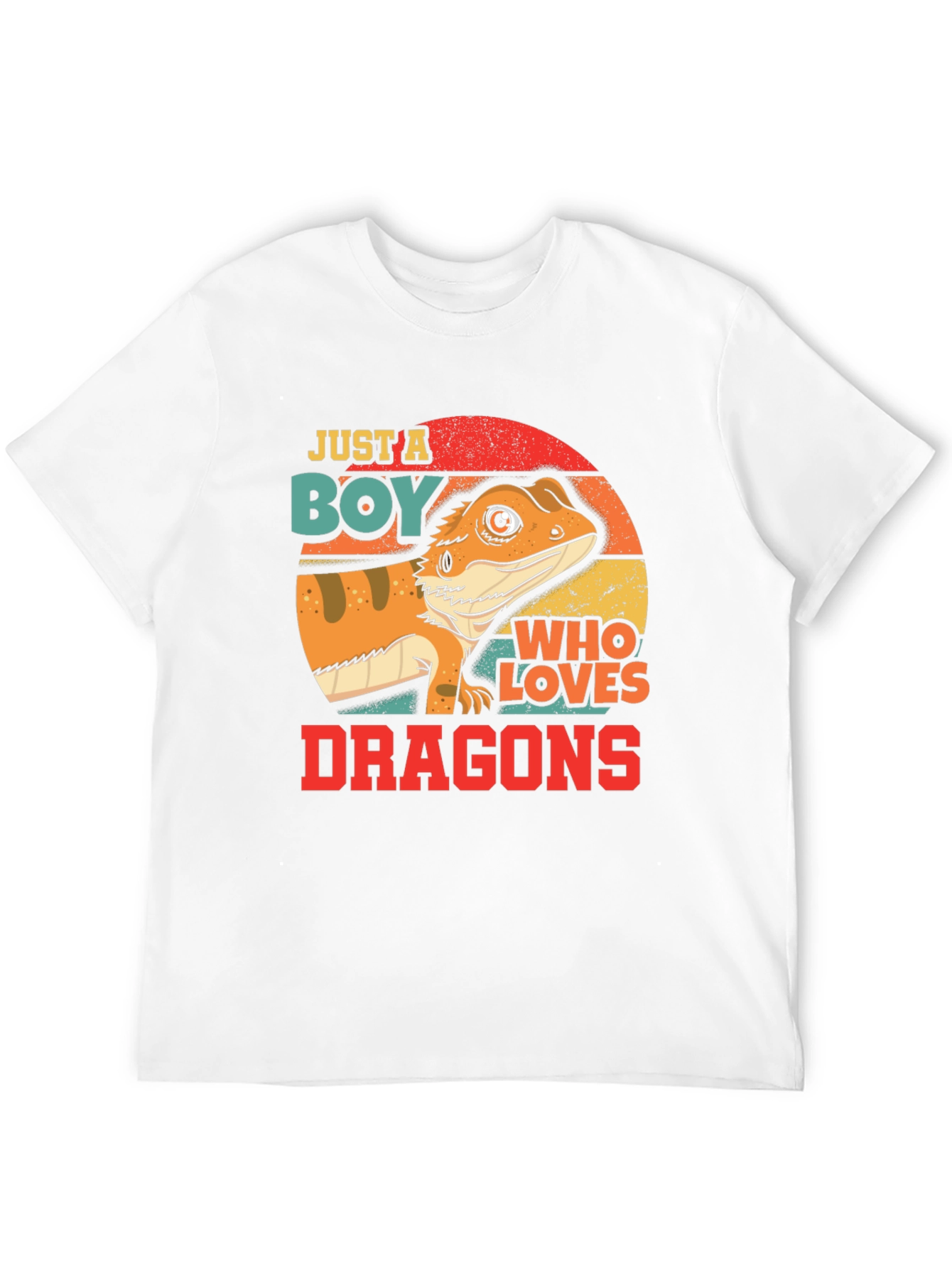 Boy Who Loves Dragons T-Shirt - Bearded Dragon Design