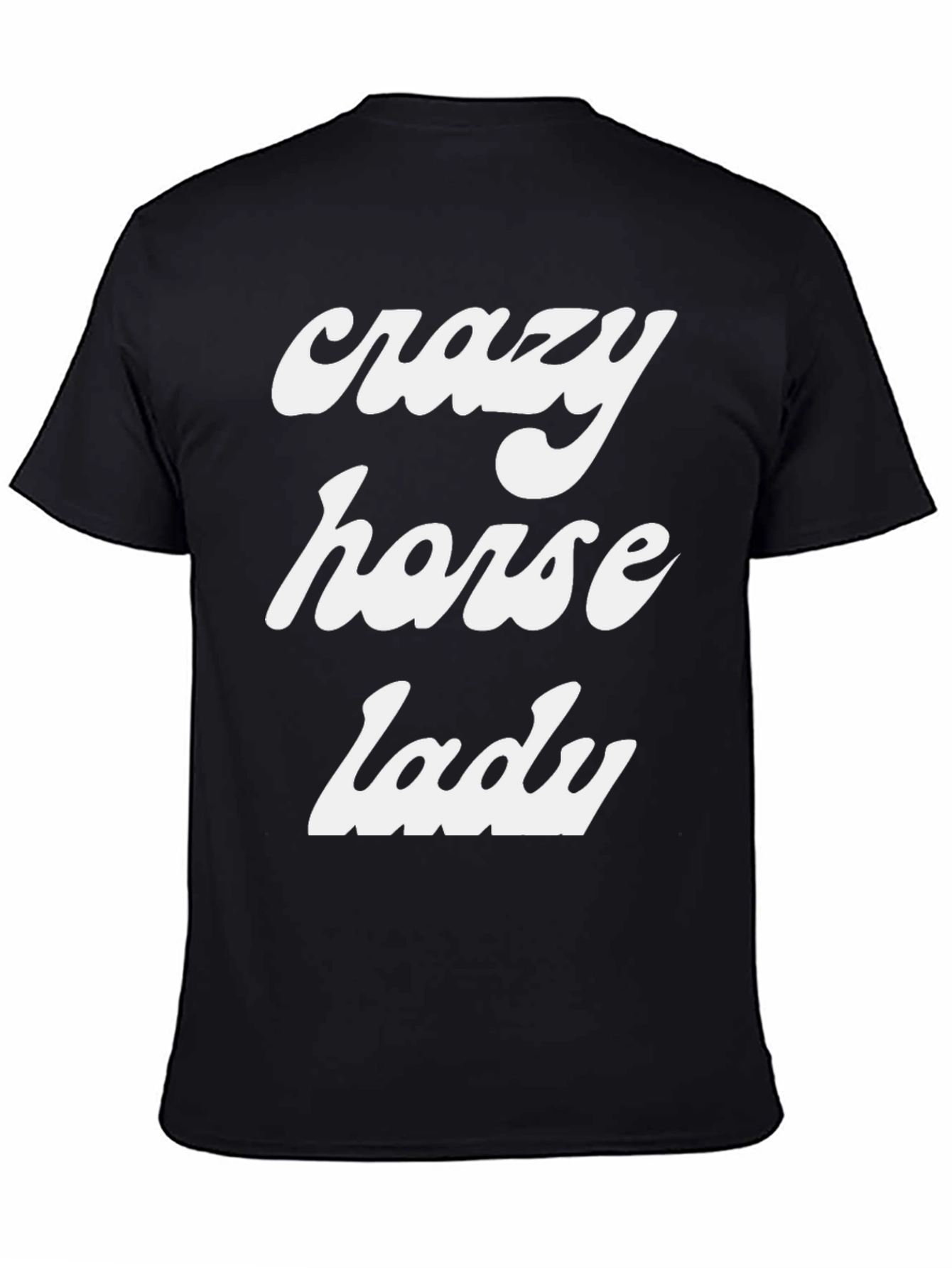 Crazy Horse Lady Tee - Novelty Graphic T-Shirt