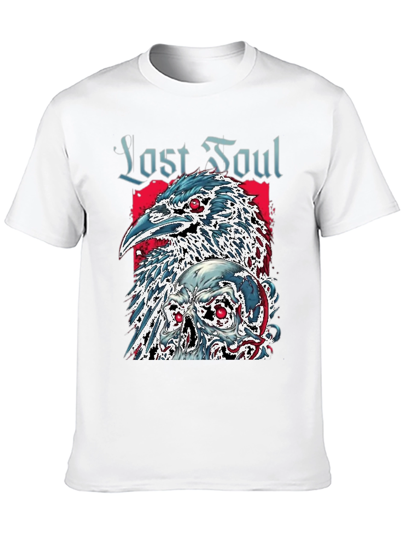 Last Soul Crow & Skull Graphic Tee