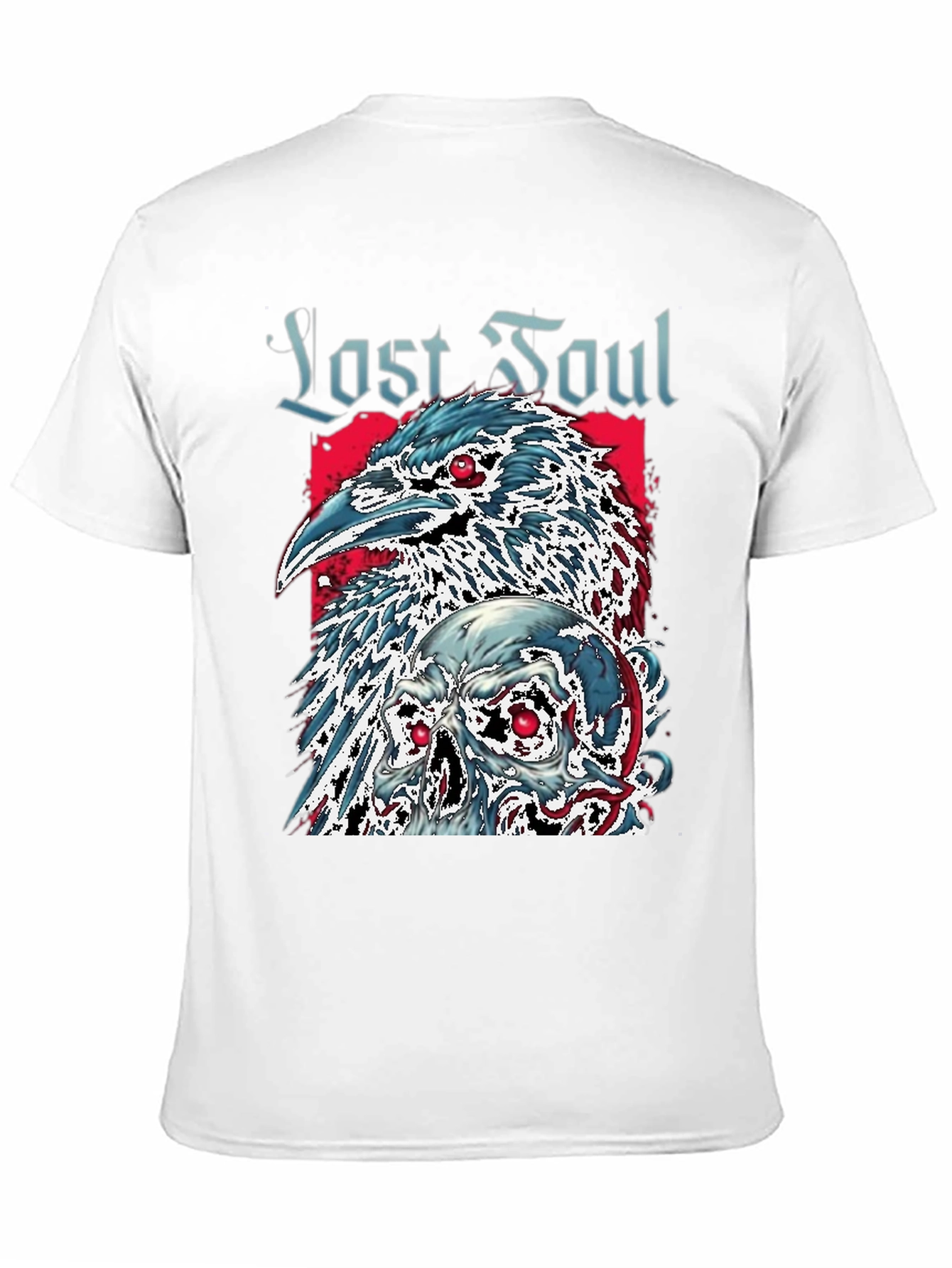 Last Soul Crow & Skull Graphic Tee