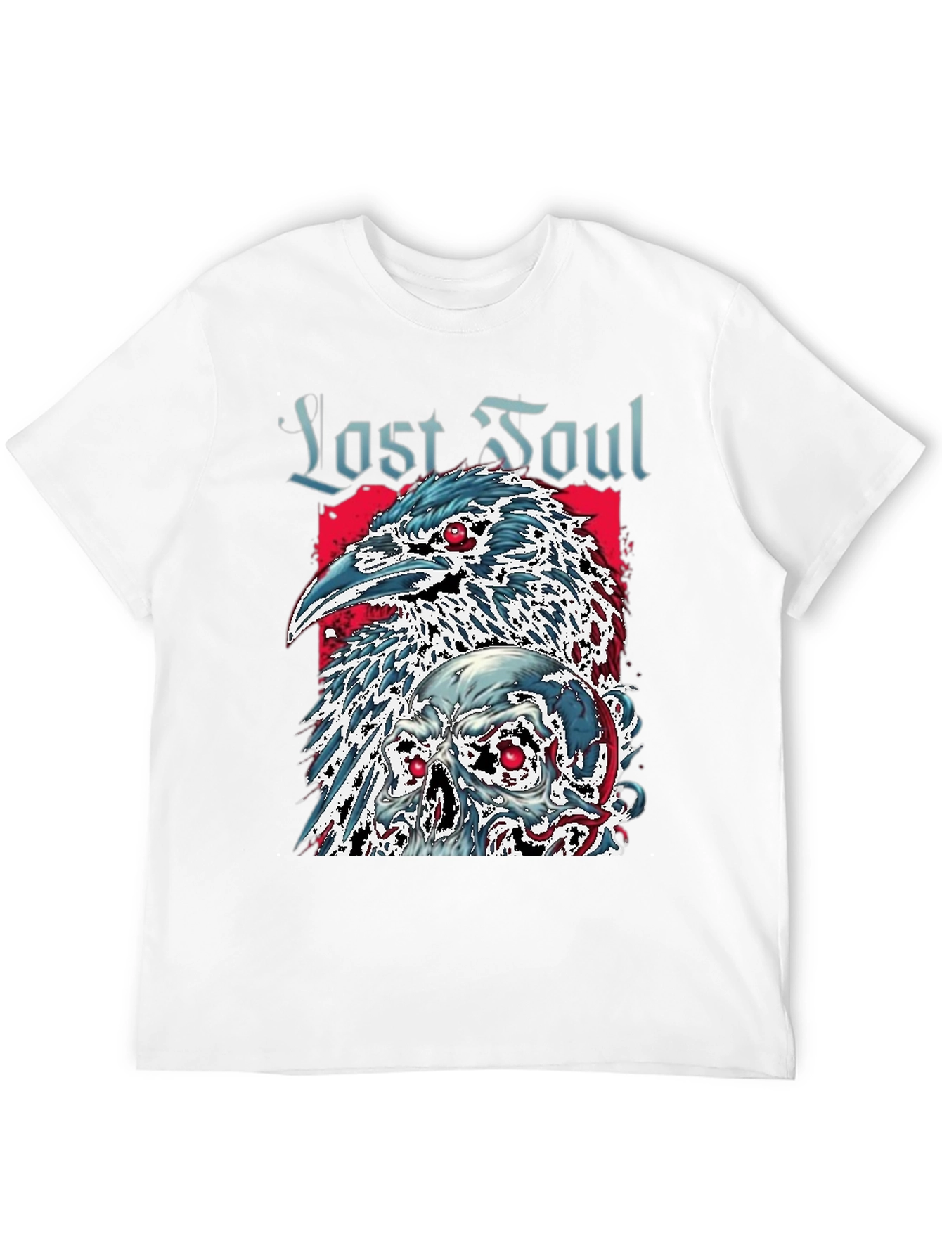 Last Soul Crow & Skull Graphic Tee