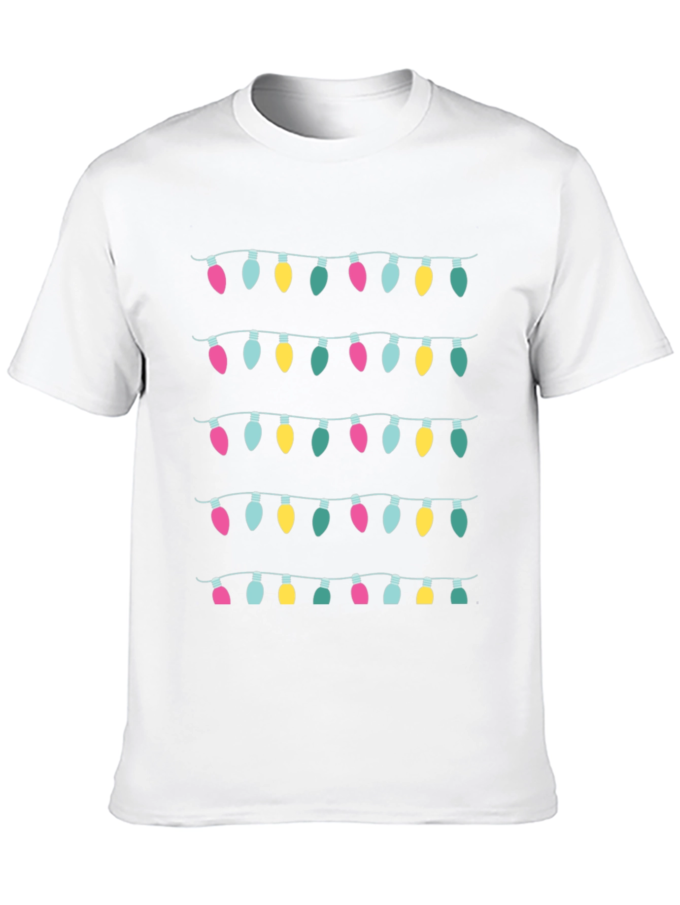 Holiday Lights Graphic Tee - Festive Christmas Shirt