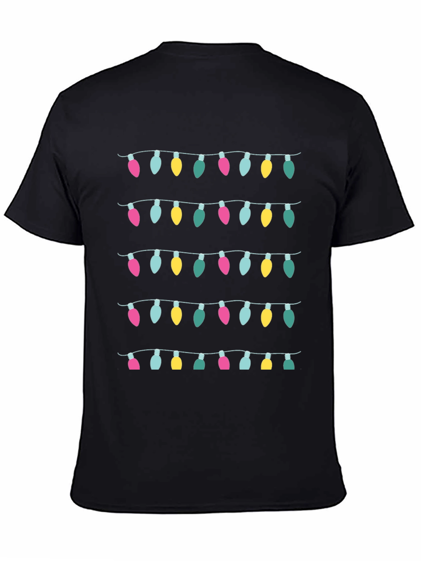 Holiday Lights Graphic Tee - Festive Christmas Shirt