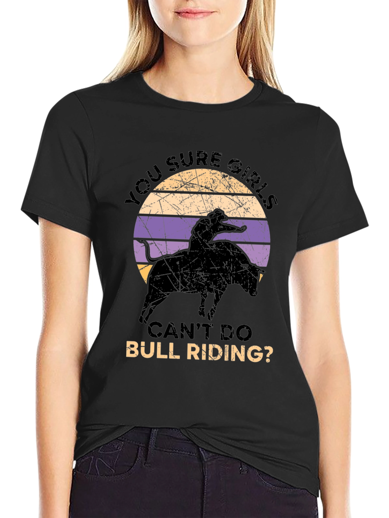 Girls Can Do Bull Riding T-Shirt