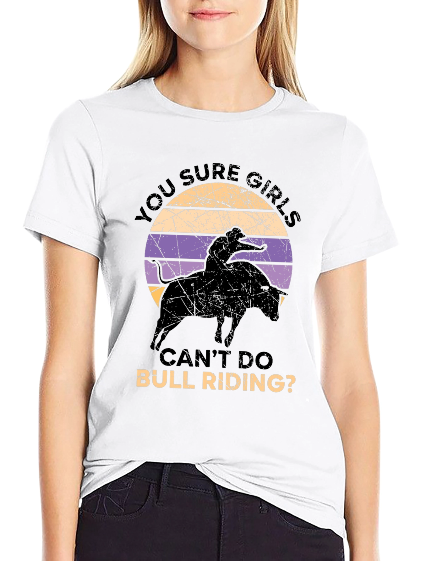 Girls Can Do Bull Riding T-Shirt