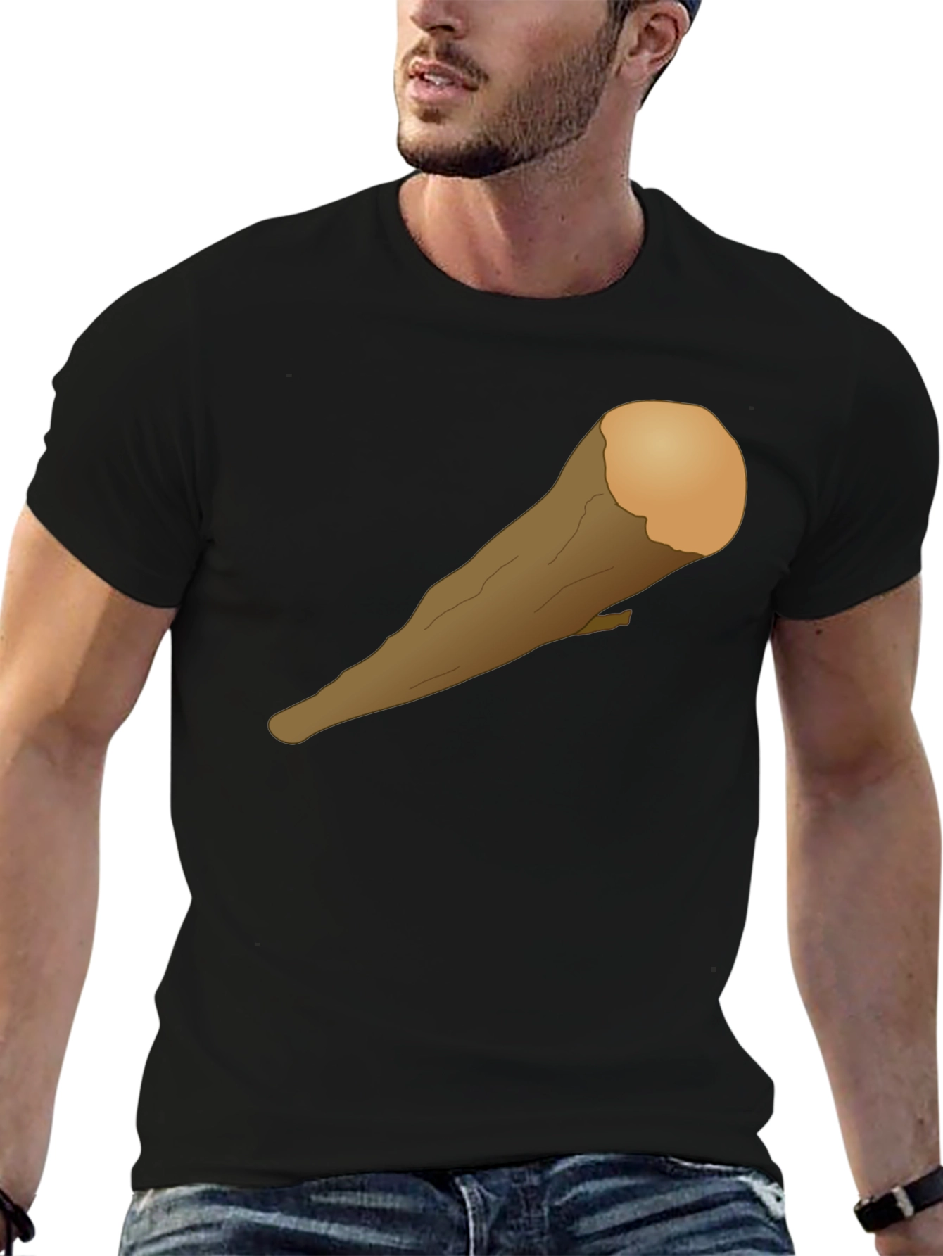 Caveman Club Graphic T-Shirt - Black