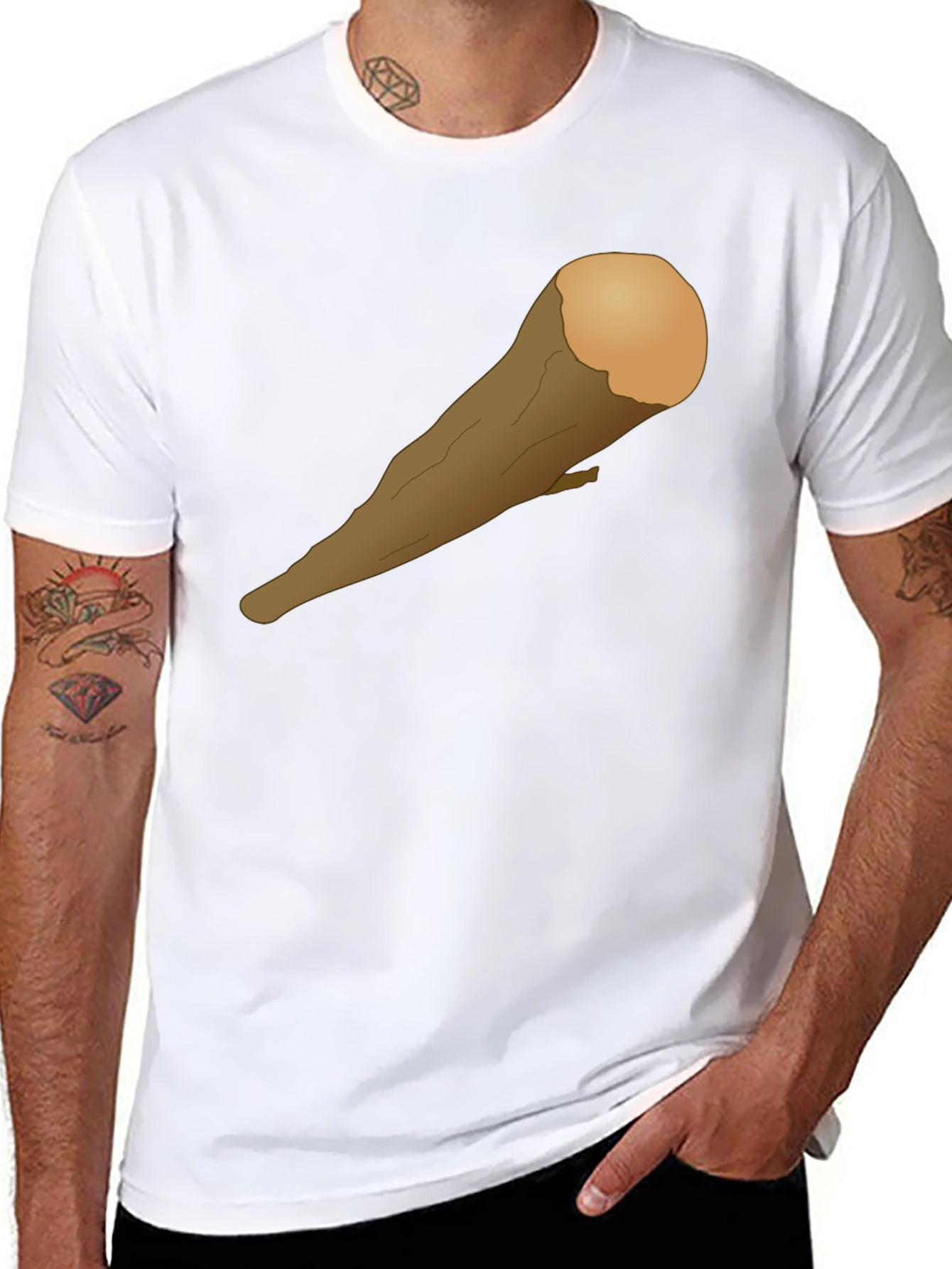 Caveman Club Graphic T-Shirt - Black