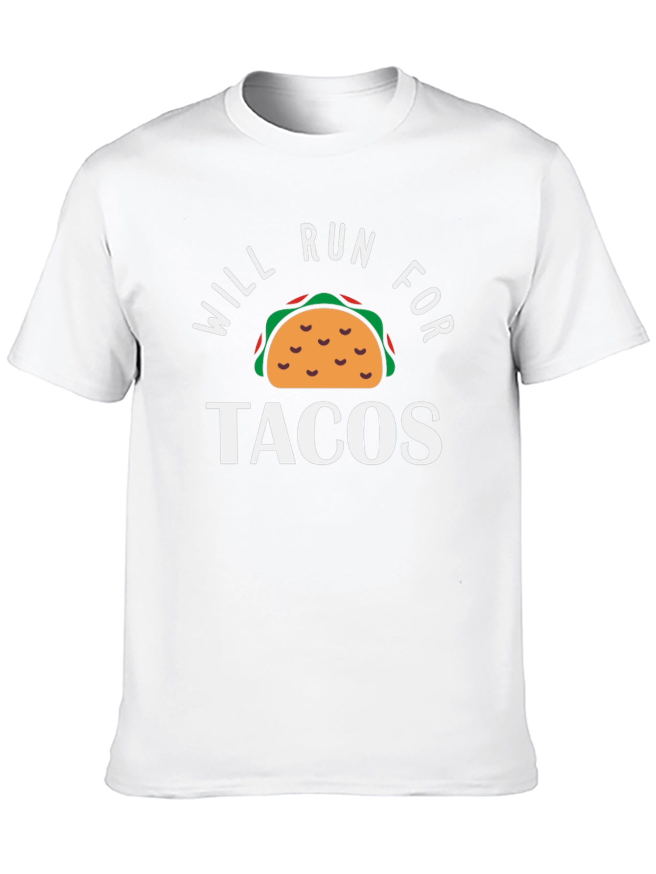 Will Run for Tacos Funny Graphic T-Shirt