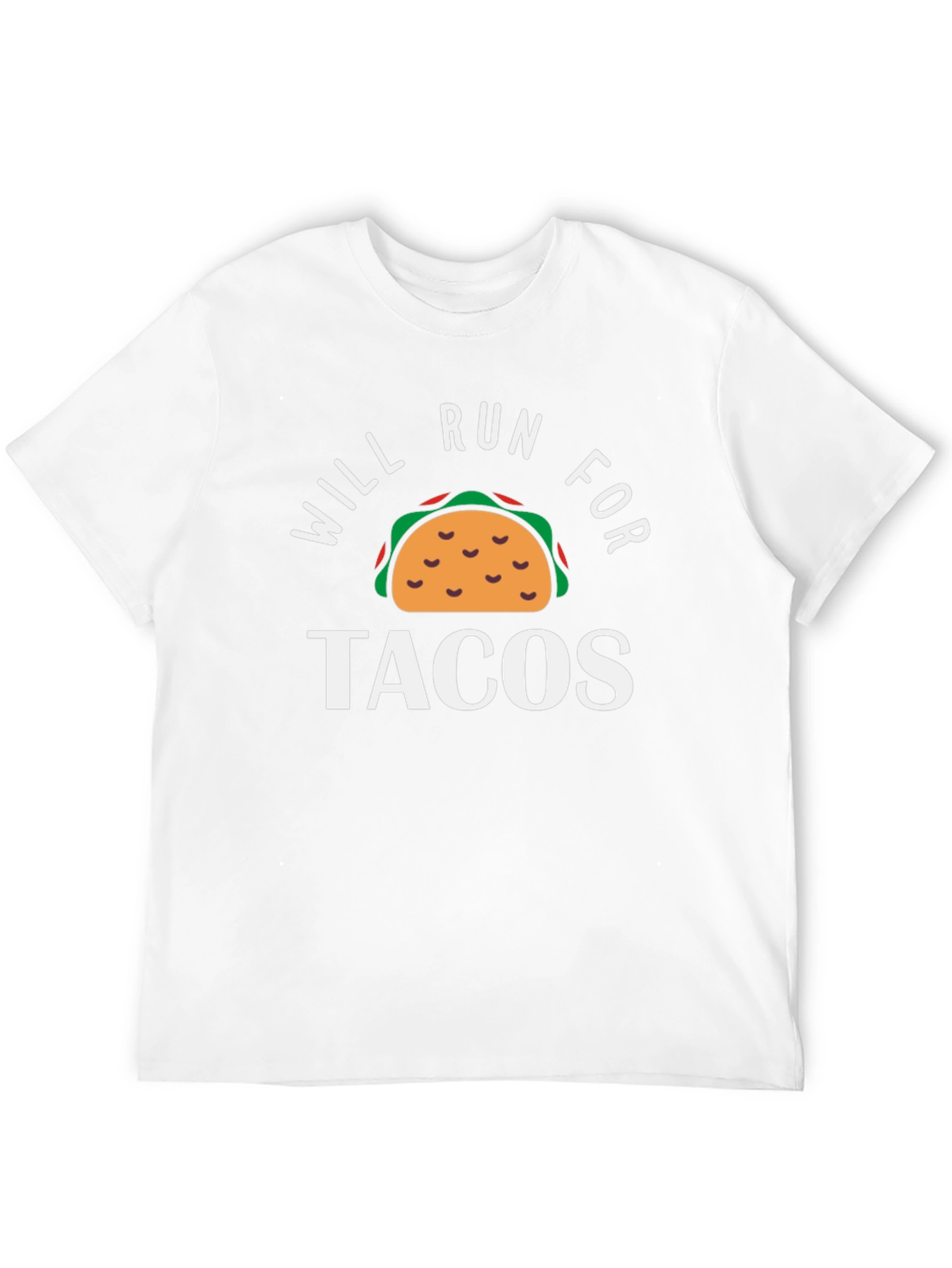 Will Run for Tacos Funny Graphic T-Shirt