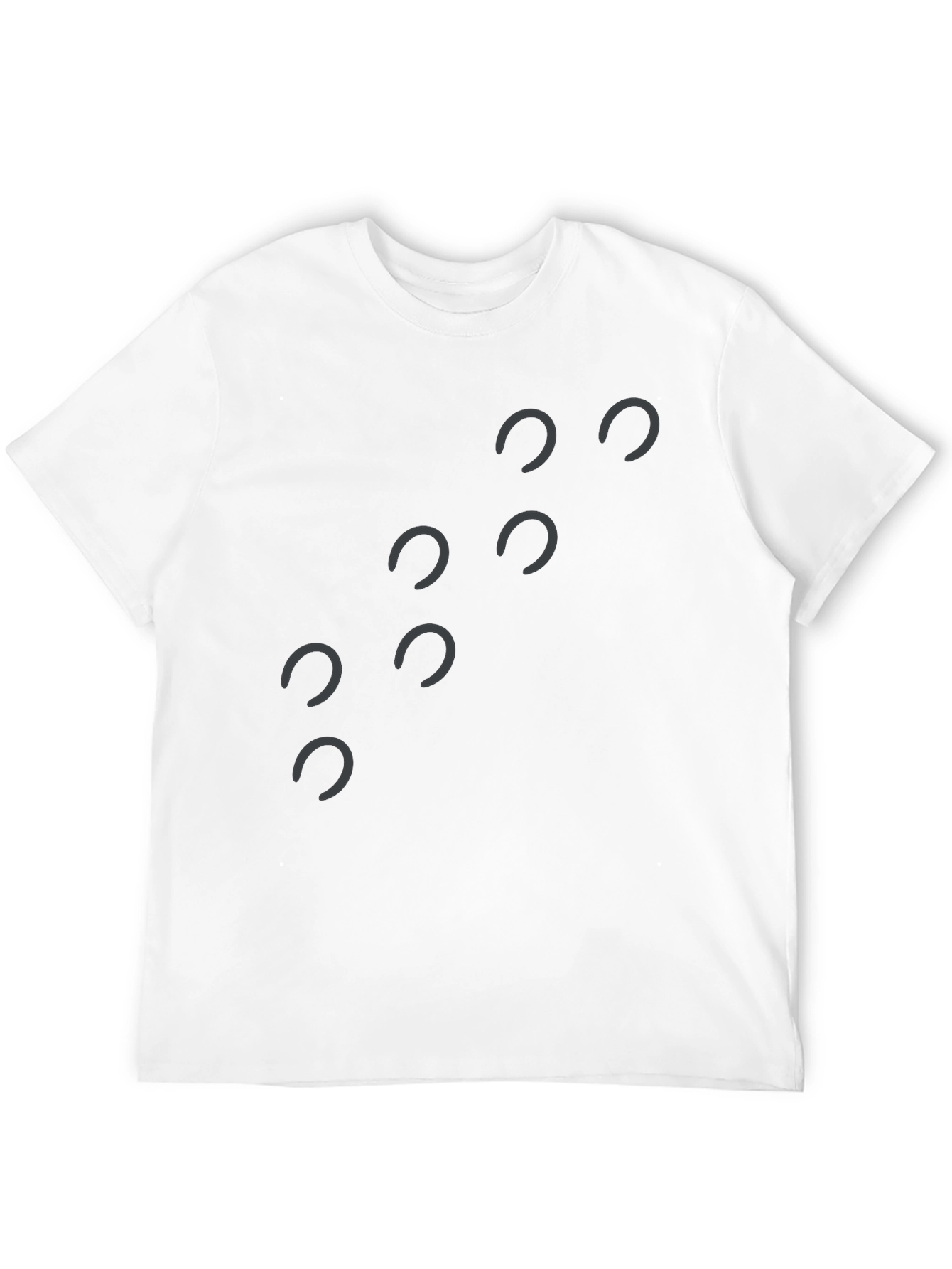 Minimalist Horseshoe Graphic Tee - Black