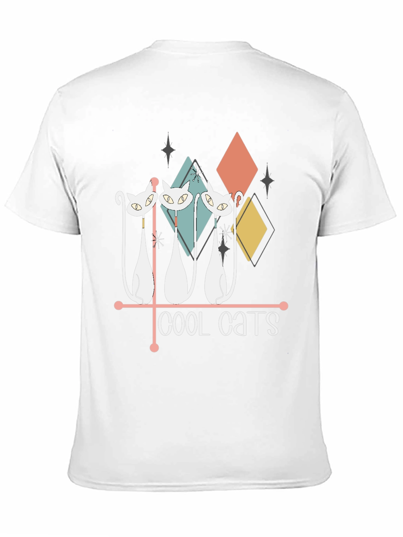 Cool Cats Graphic Tee - Retro Style