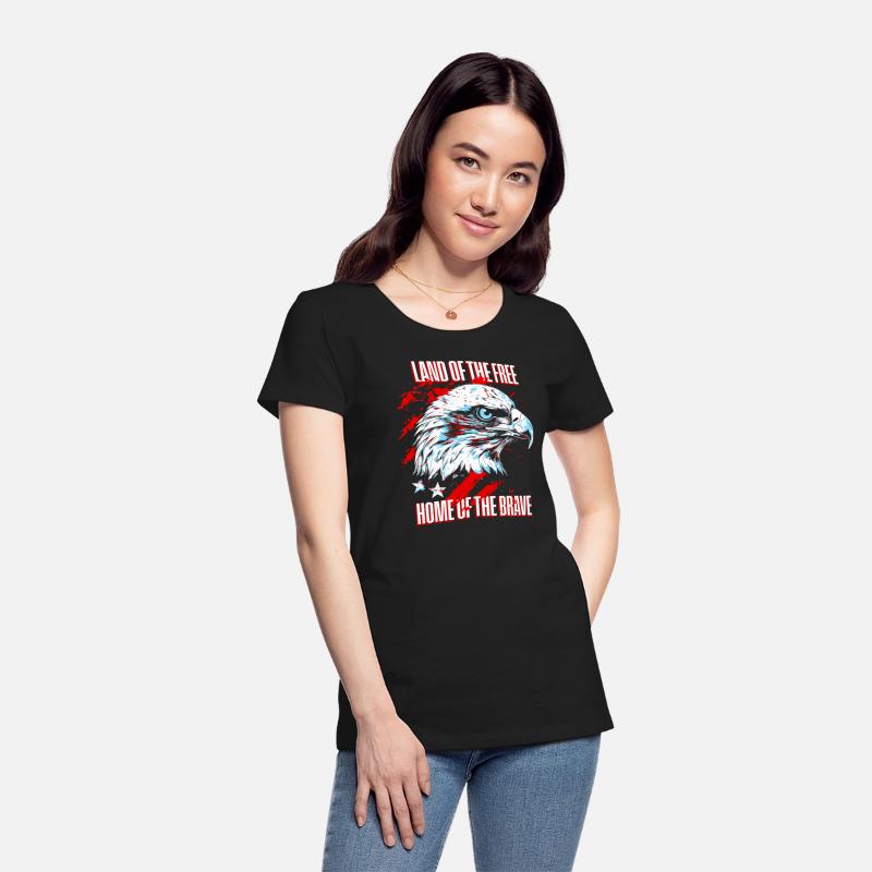 Print - Home of the Brave American Eagle T-shirt
