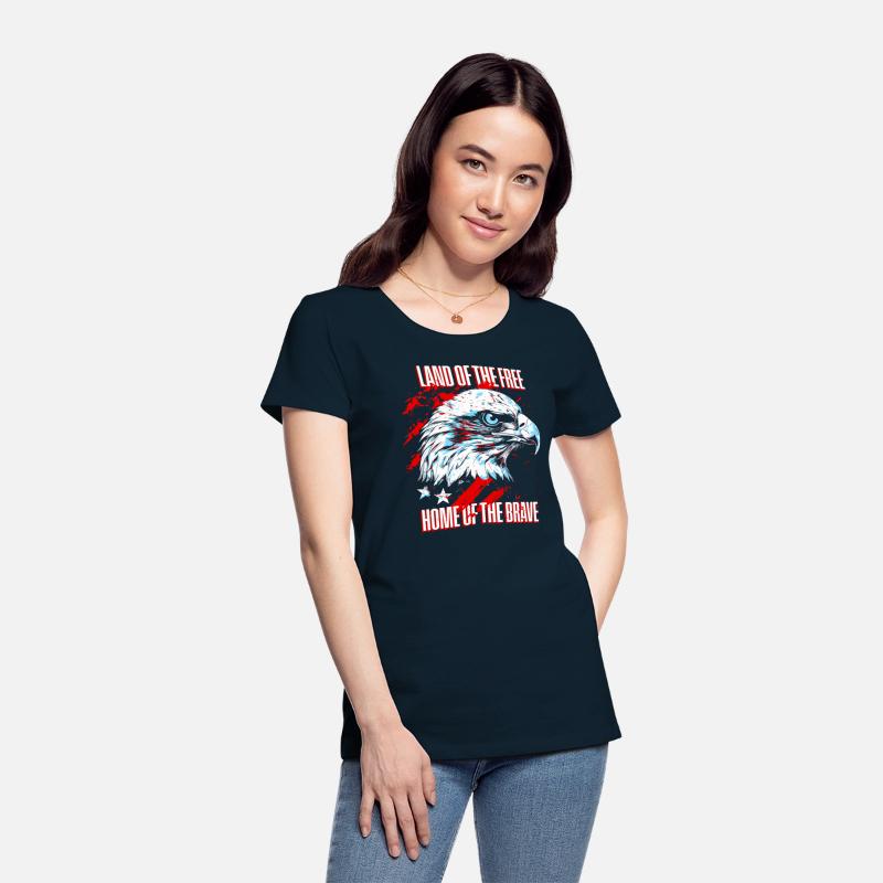 Print - Home of the Brave American Eagle T-shirt