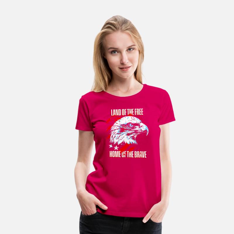 Print - Home of the Brave American Eagle T-shirt