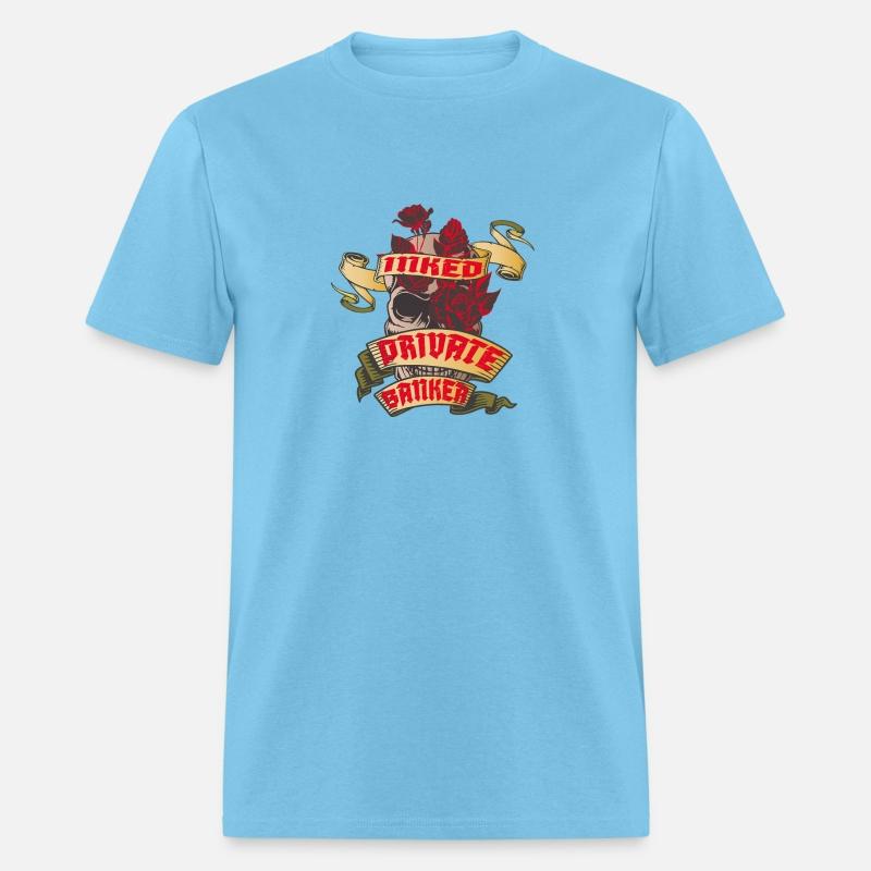 Private Banker Inked Skull Red Roses Tattoo