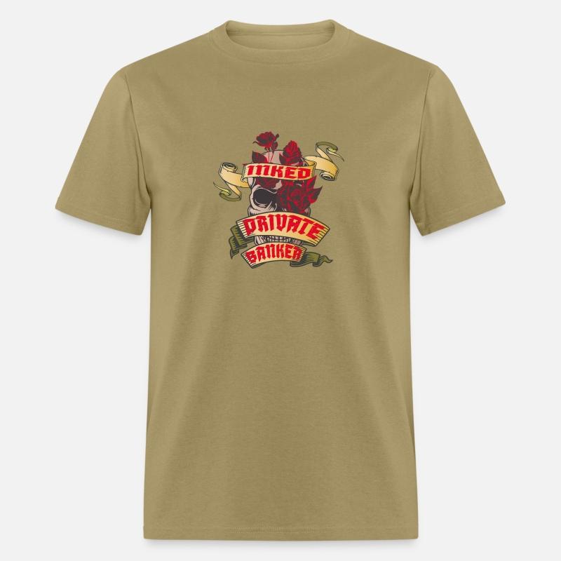 Private Banker Inked Skull Red Roses Tattoo