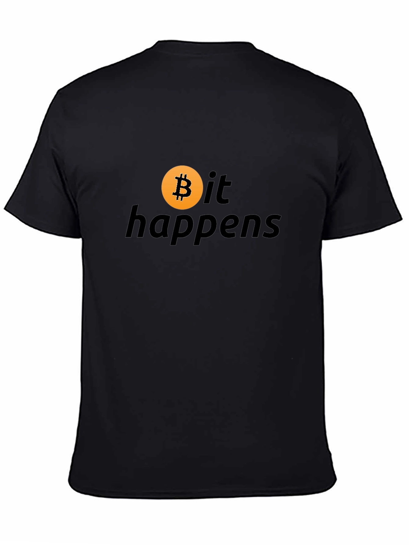 Bitcoin Happens Black T-Shirt Crypto Currency Tee