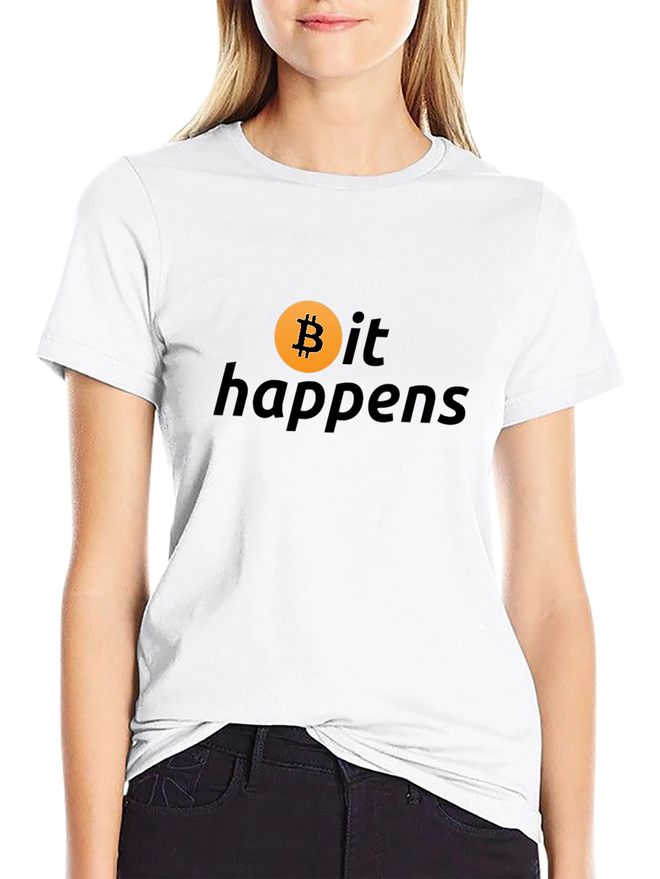 Bitcoin Happens Black T-Shirt Crypto Currency Tee