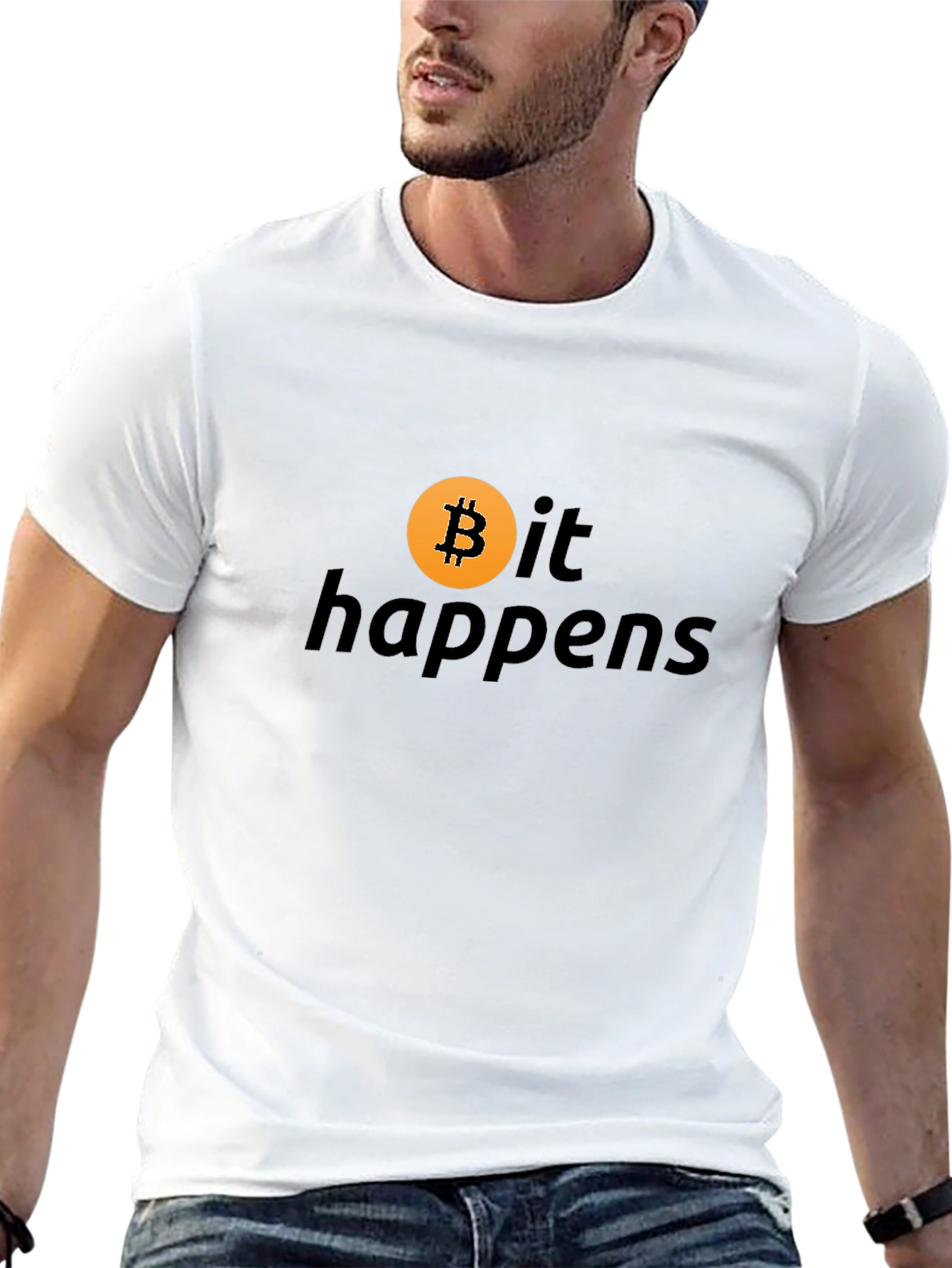 Bitcoin Happens Black T-Shirt Crypto Currency Tee