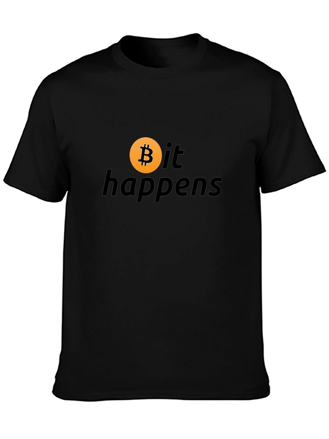 Bitcoin Happens Black T-Shirt Crypto Currency Tee