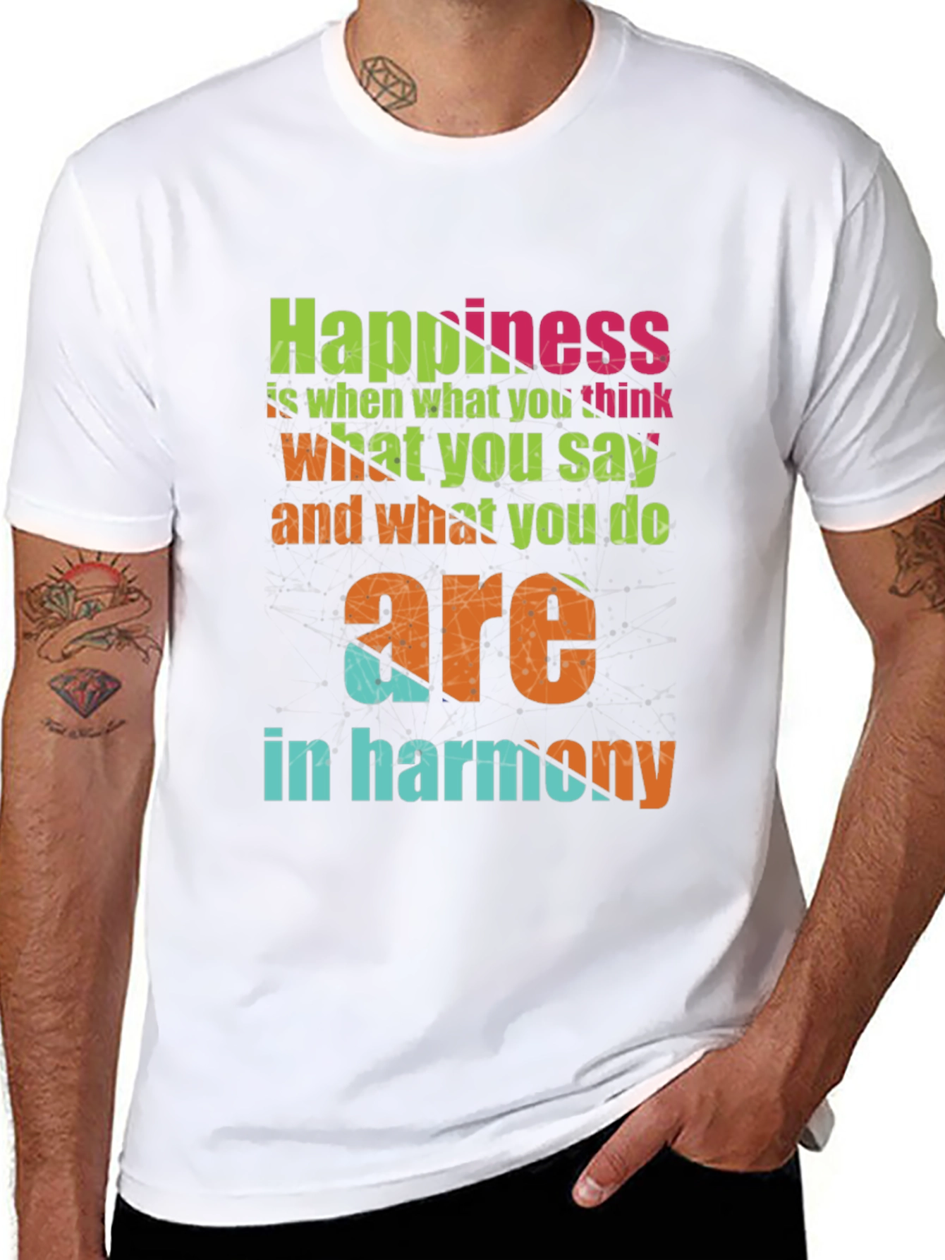 Happiness Harmony Graphic T-Shirt