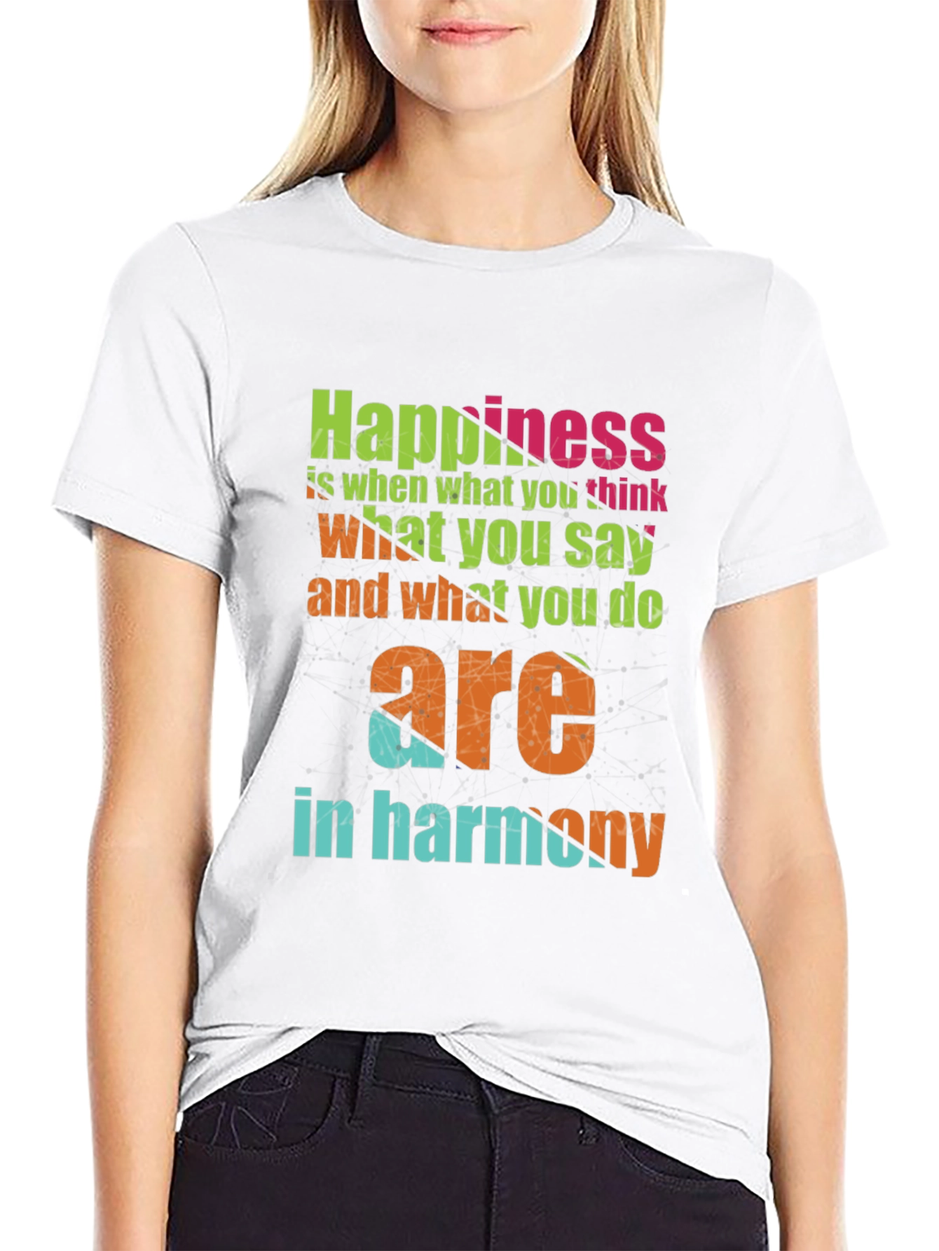Happiness Harmony Graphic T-Shirt